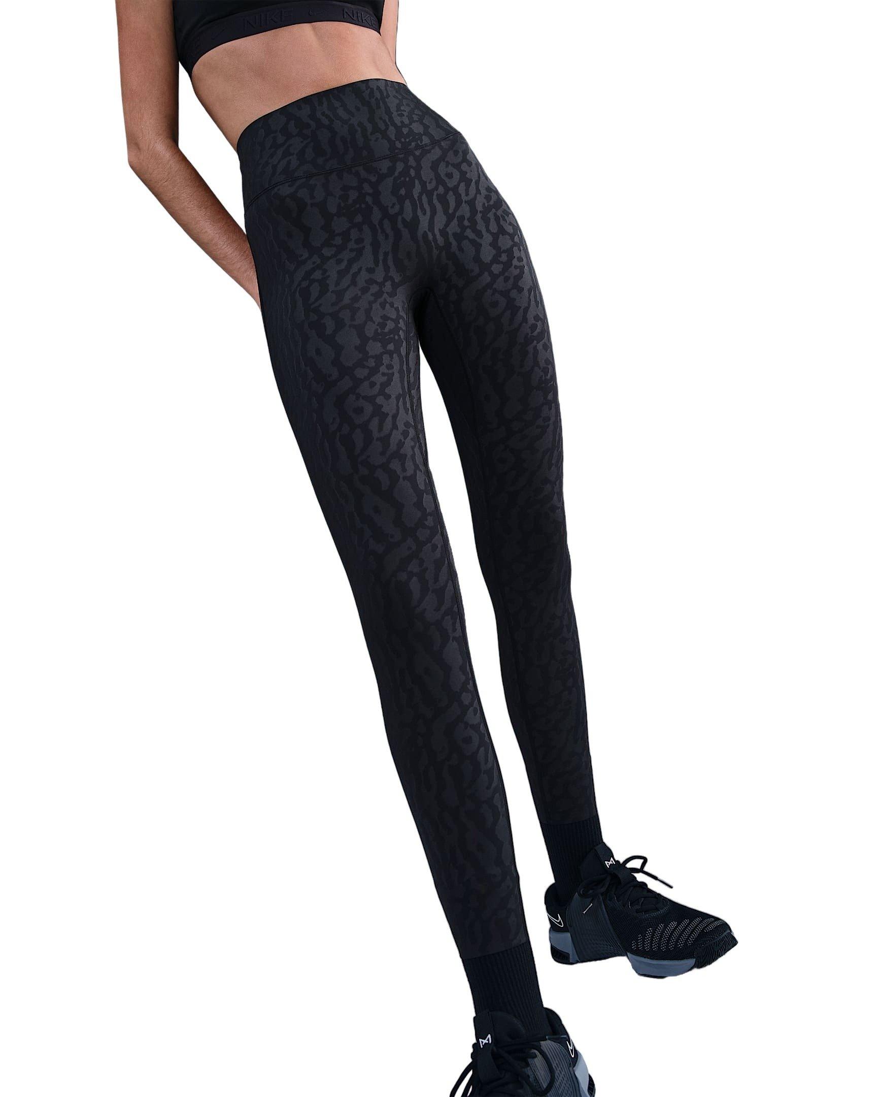 Nike Women's Universa High-Waisted 7/8 Leggings with No Front Seam -Black - BLACK Thumbnail View 1