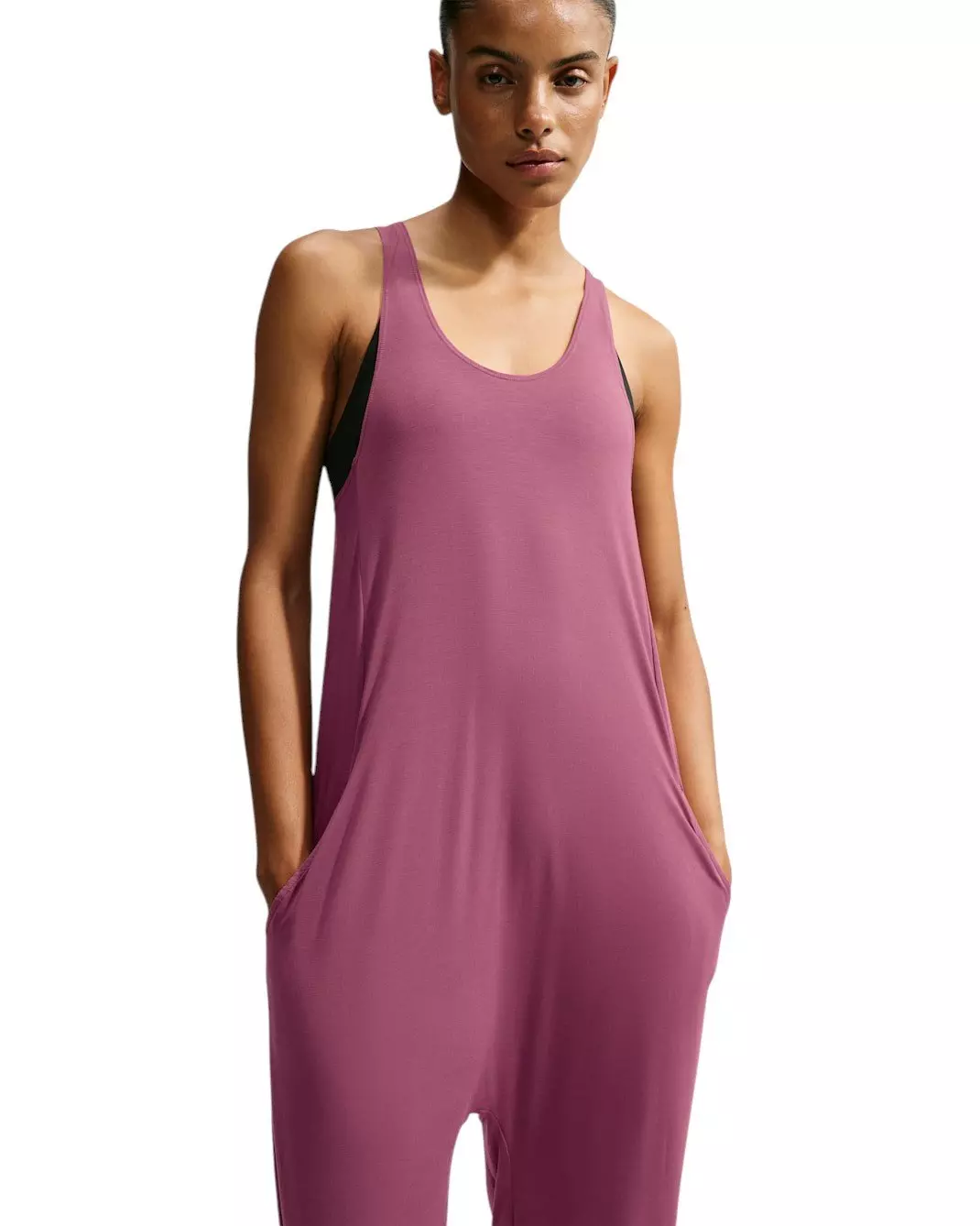 Nike Women's Zenvy Jumpsuit - Pink Smoke - PINK SMOKE