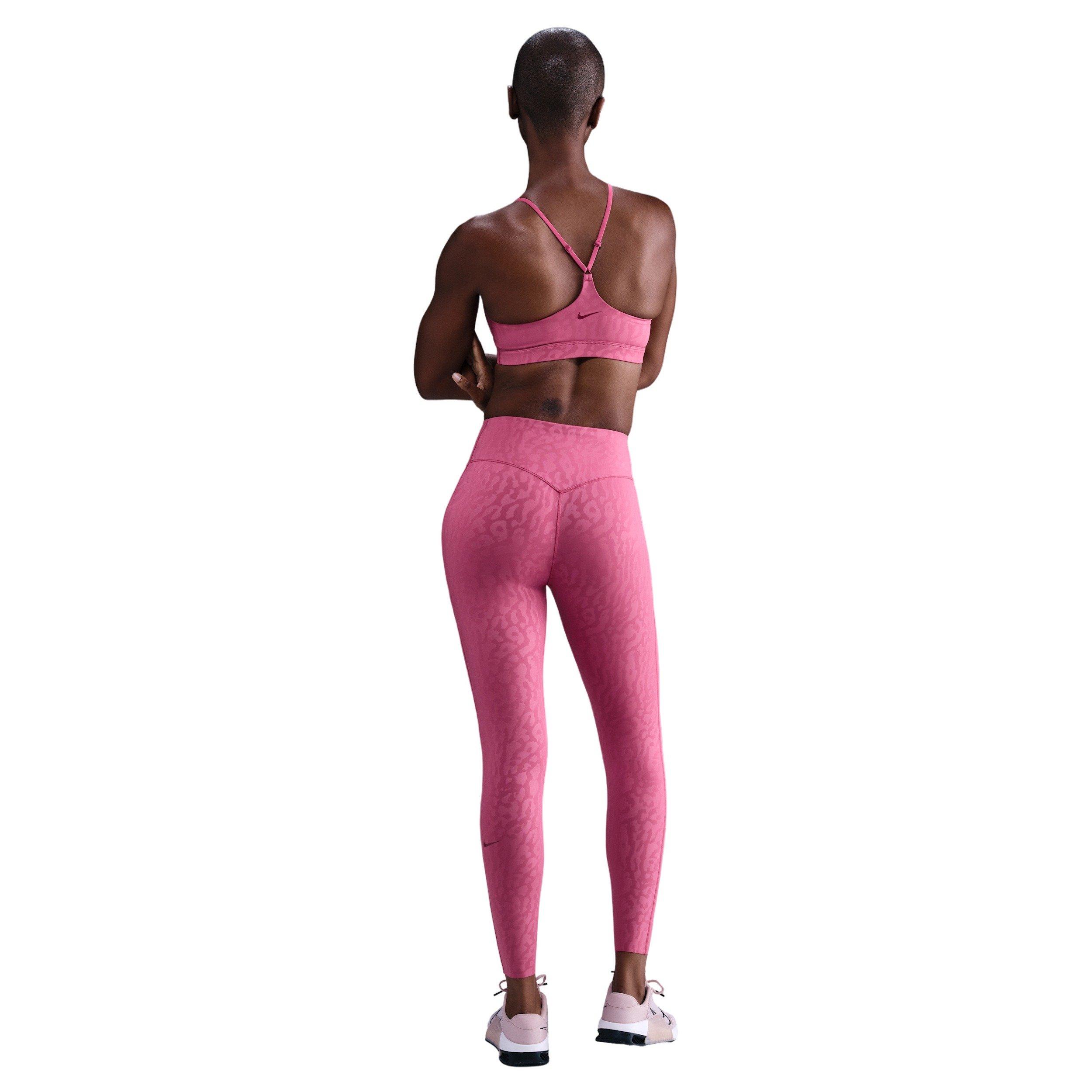 Nike Women's Universa High-Waisted Printed 7/8 Leggings with No Front Seam - Beet Purple - BEET PURPLE Thumbnail View 4