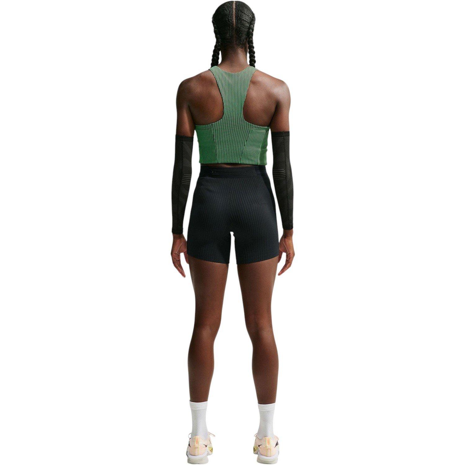 Nike Women's AeroSwift Dri-FIT ADV Tight Running Shorts - Black/White - BLACK/WHITE