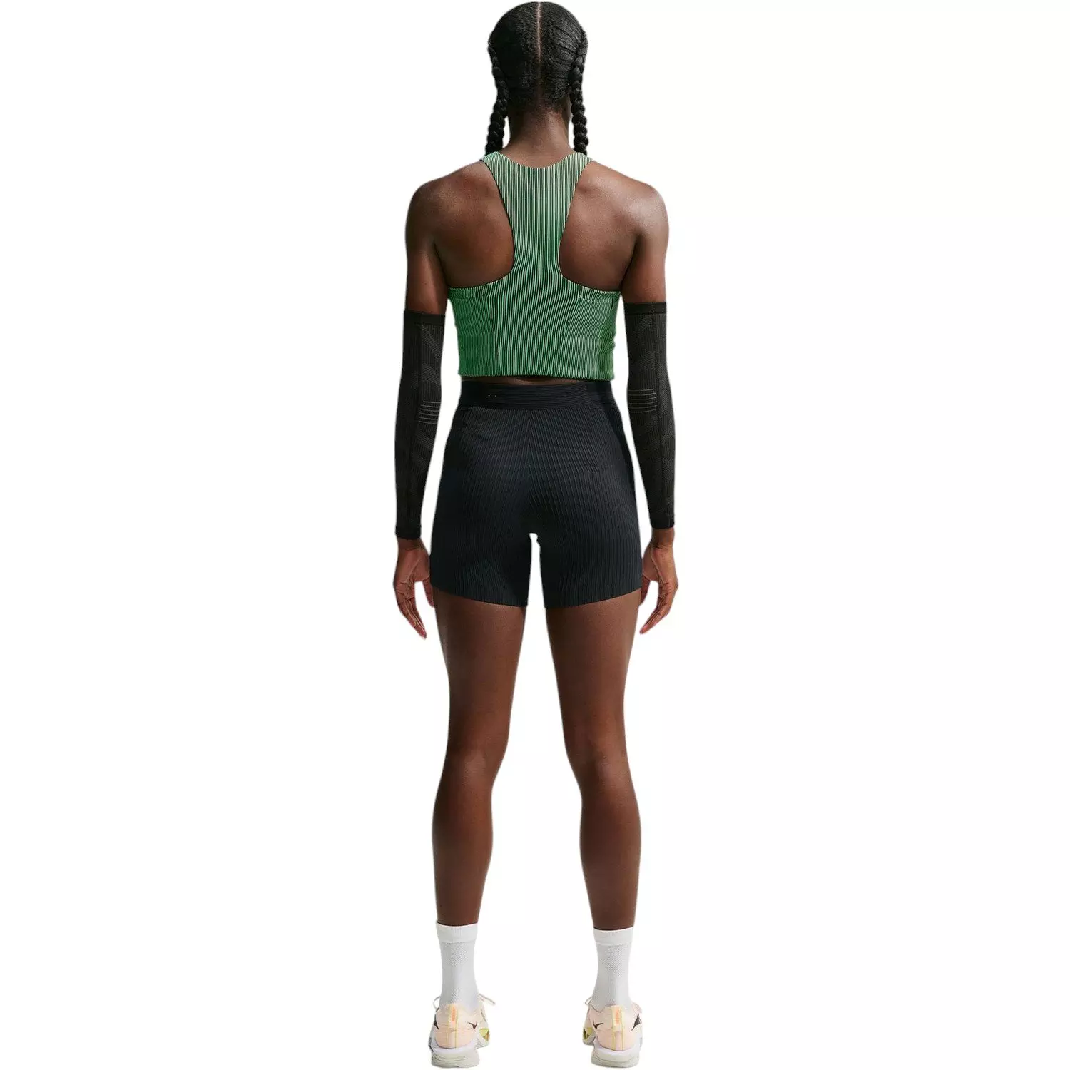 Nike Women's AeroSwift Dri-FIT ADV Tight Running Shorts - Black/White - BLACK/WHITE