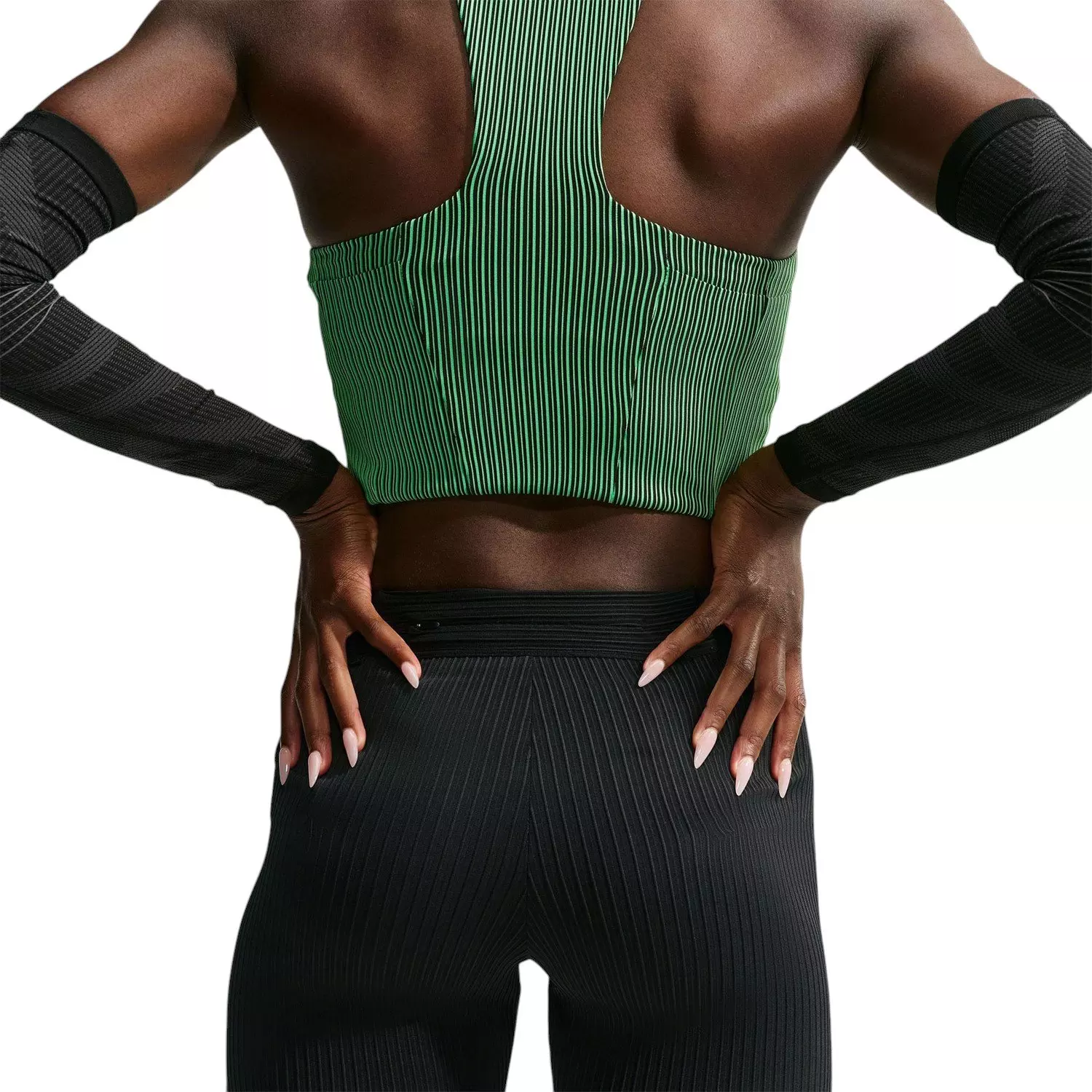 Nike Women's AeroSwift Dri-FIT ADV Tight Running Shorts - Black/White - BLACK/WHITE