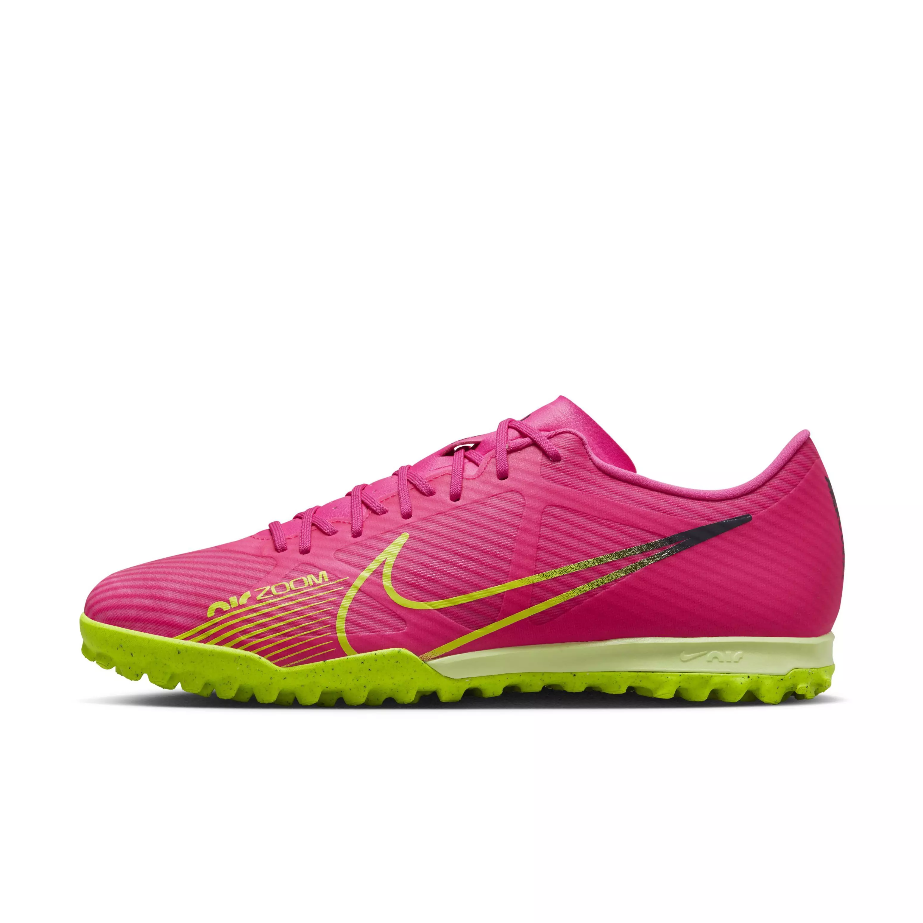Nike Zoom Mercurial Vapor 15 Academy TF "Pink Blast/Gridiron/Volt" Men's Soccer Shoe