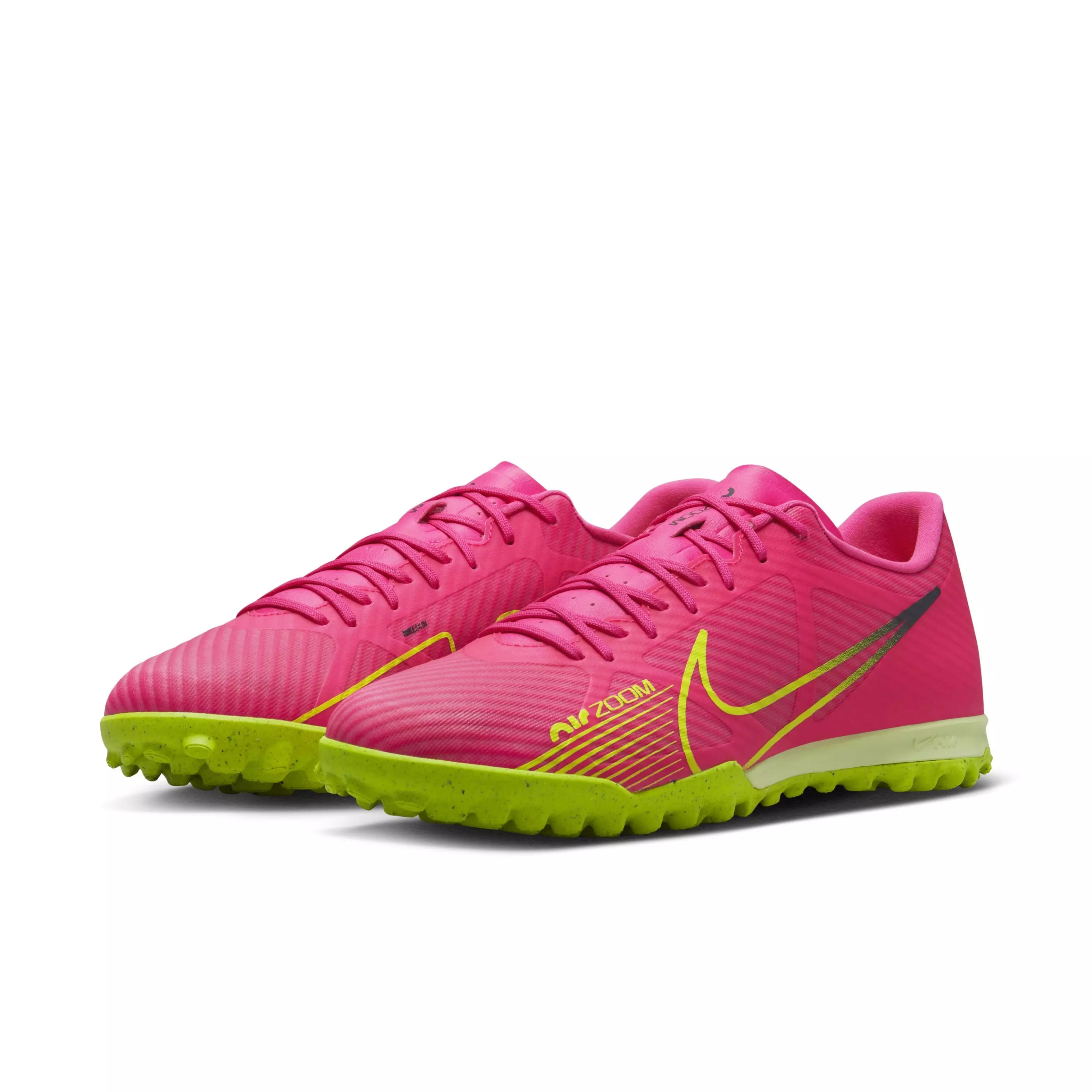 Nike Zoom Mercurial Vapor 15 Academy TF "Pink Blast/Gridiron/Volt" Men's Soccer Shoe