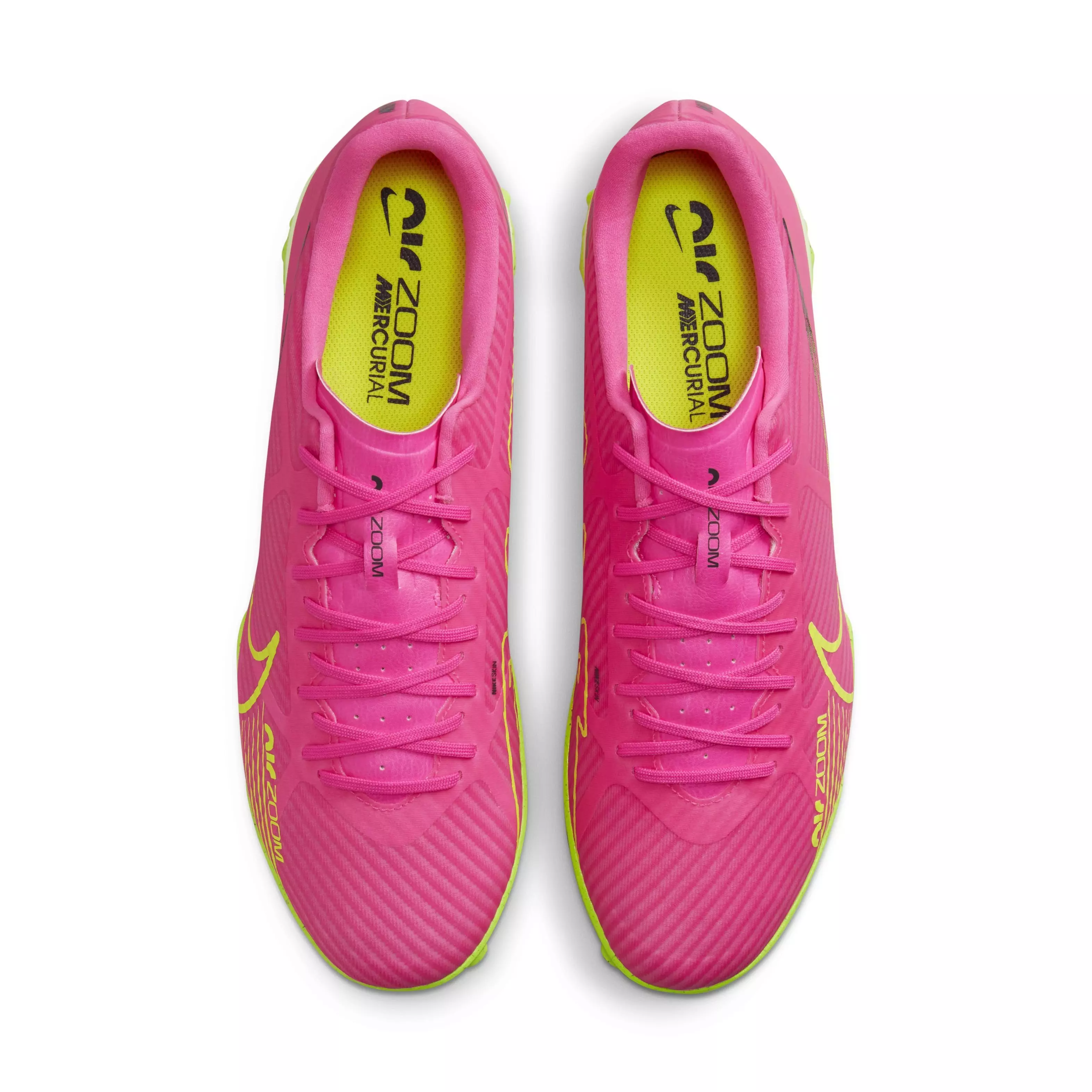 Nike Zoom Mercurial Vapor 15 Academy TF "Pink Blast/Gridiron/Volt" Men's Soccer Shoe