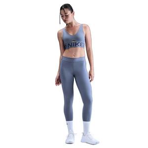 Nike Women's Pro Mid-Rise Full-Length Leggings - Blue