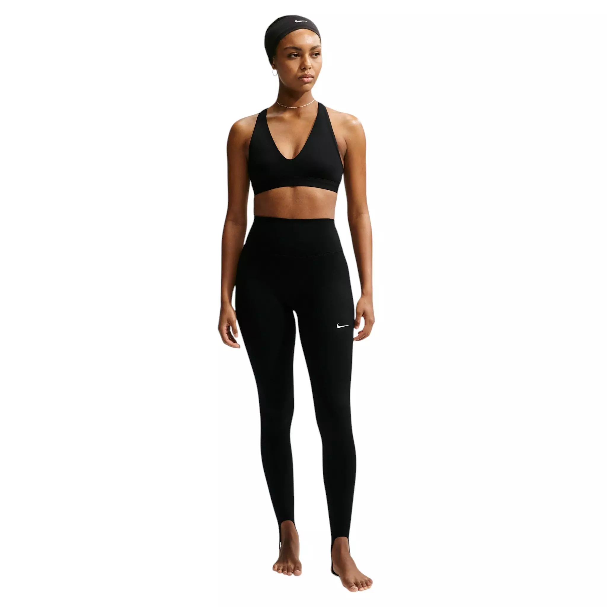 Nike Women's One High-Waisted Full-Length Stirrup Leggings - Black - BLACK
