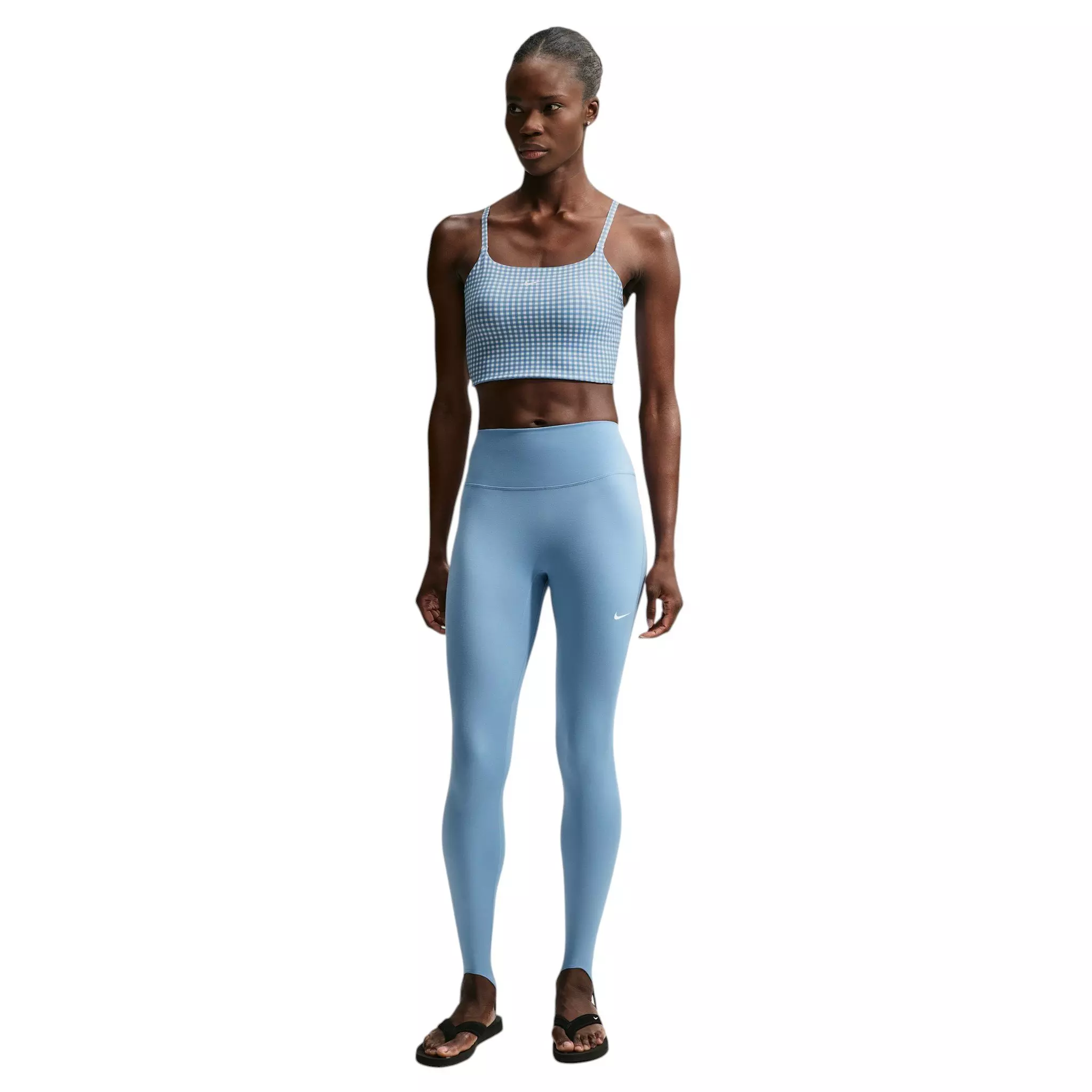 Nike Women's One High-Waisted Full-Length Stirrup Leggings - Blue - BLUE