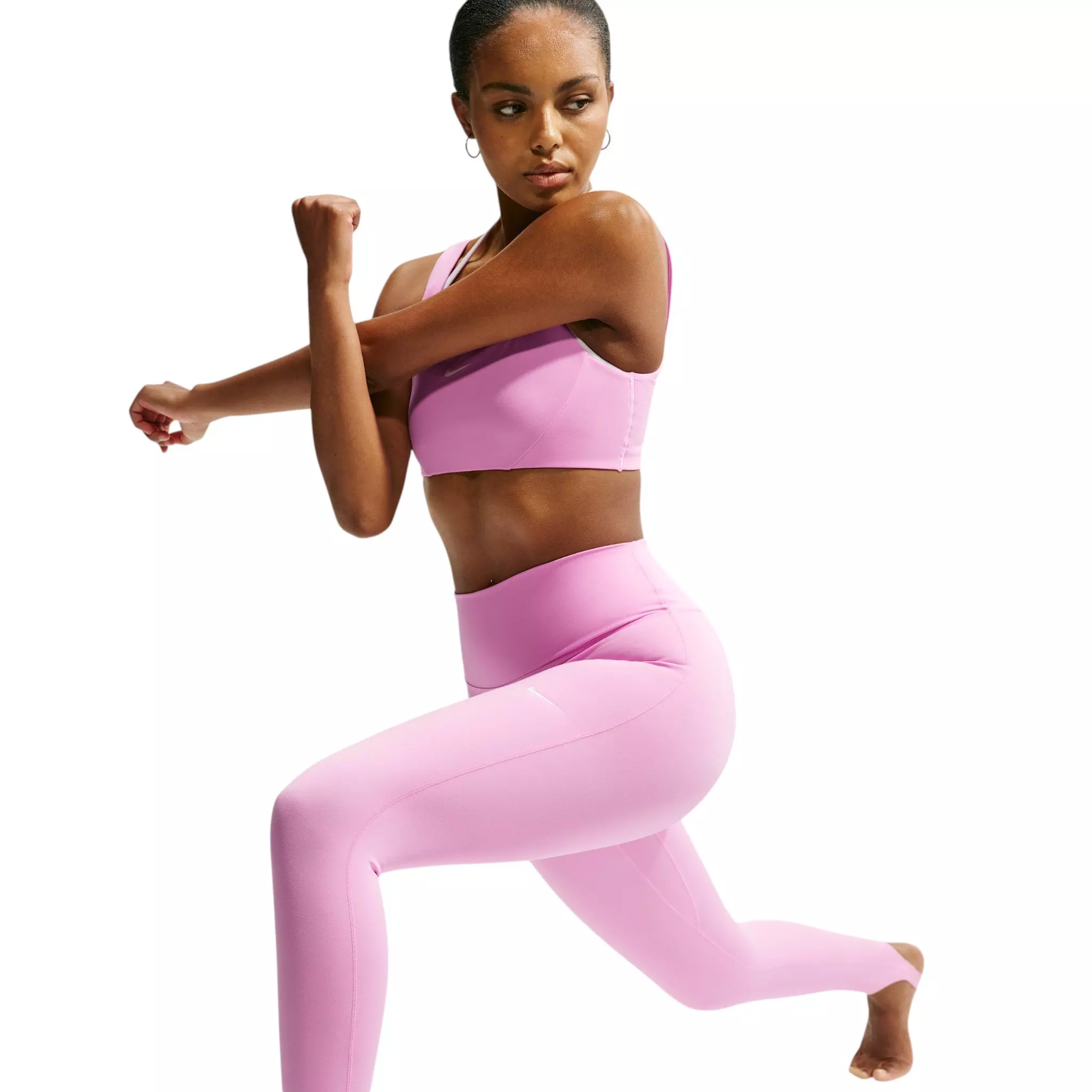 Nike Women's One High-Waisted Full-Length Stirrup Leggings - Pink - PINK