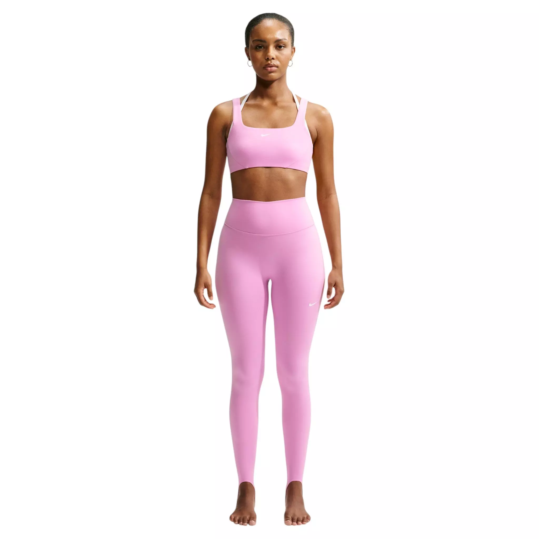 Nike Women's One High-Waisted Full-Length Stirrup Leggings - Pink - PINK