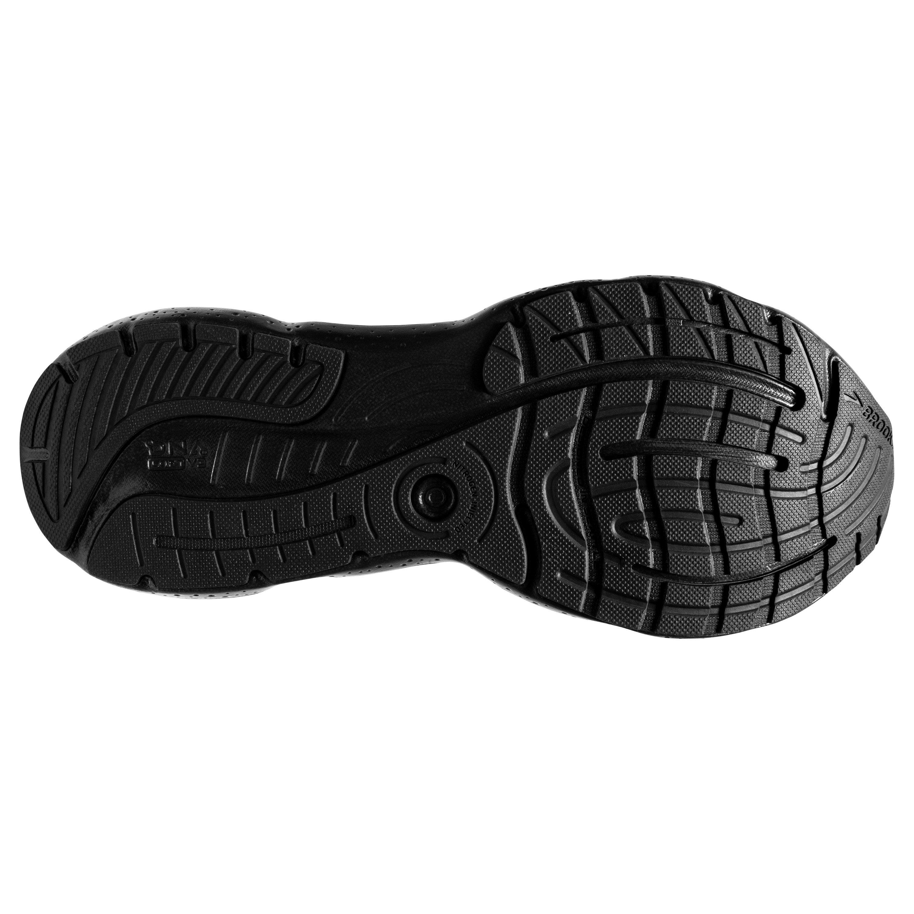 Brooks Glycerin 20 "Black/Black/Ebony" Men's Wide Running Shoe - BLACK/BLACK/EBONY Thumbnail View 6