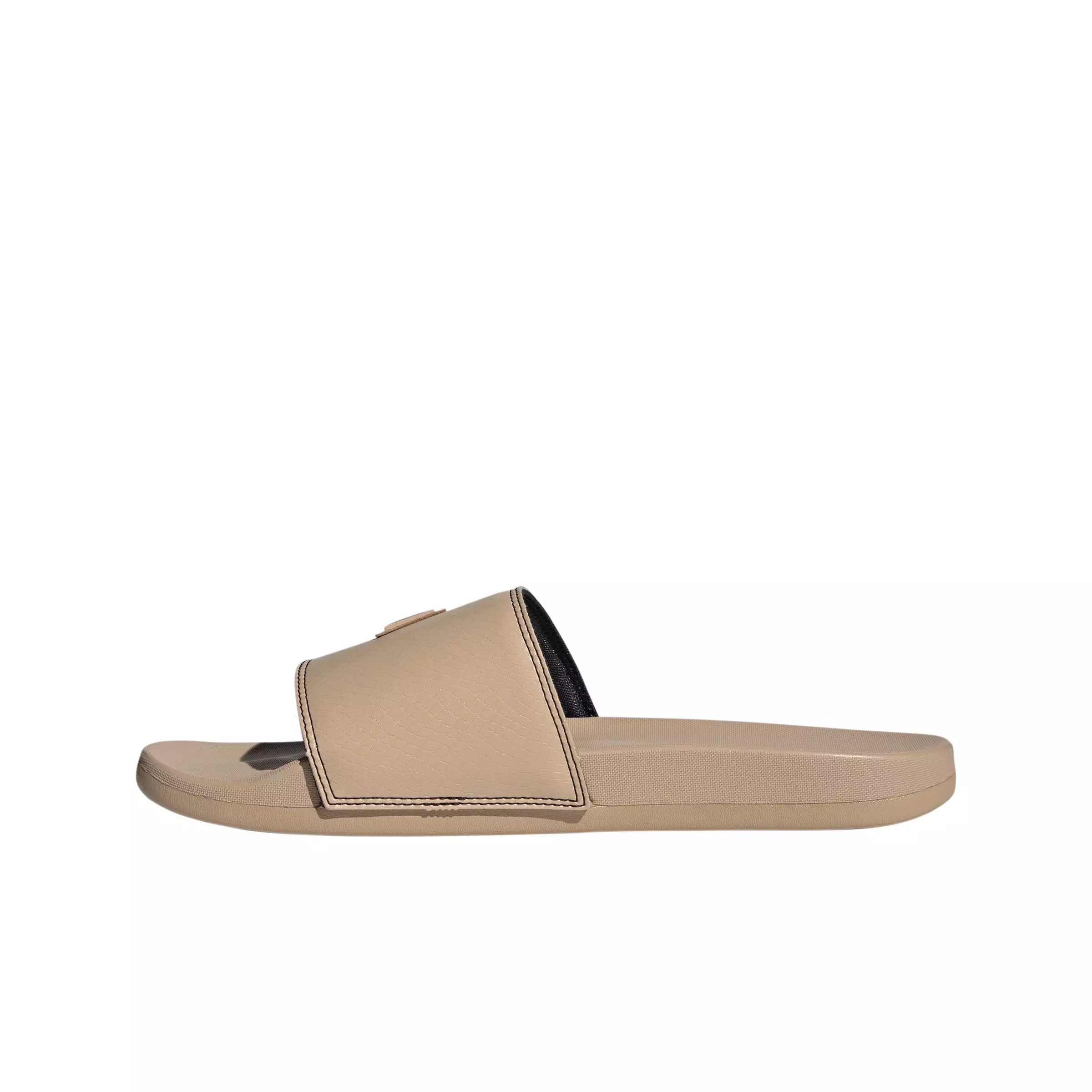 adidas Adilette Comfort "Warm Sandstone/Warm Sandstone/Core Black" Unisex Slide - BROWN