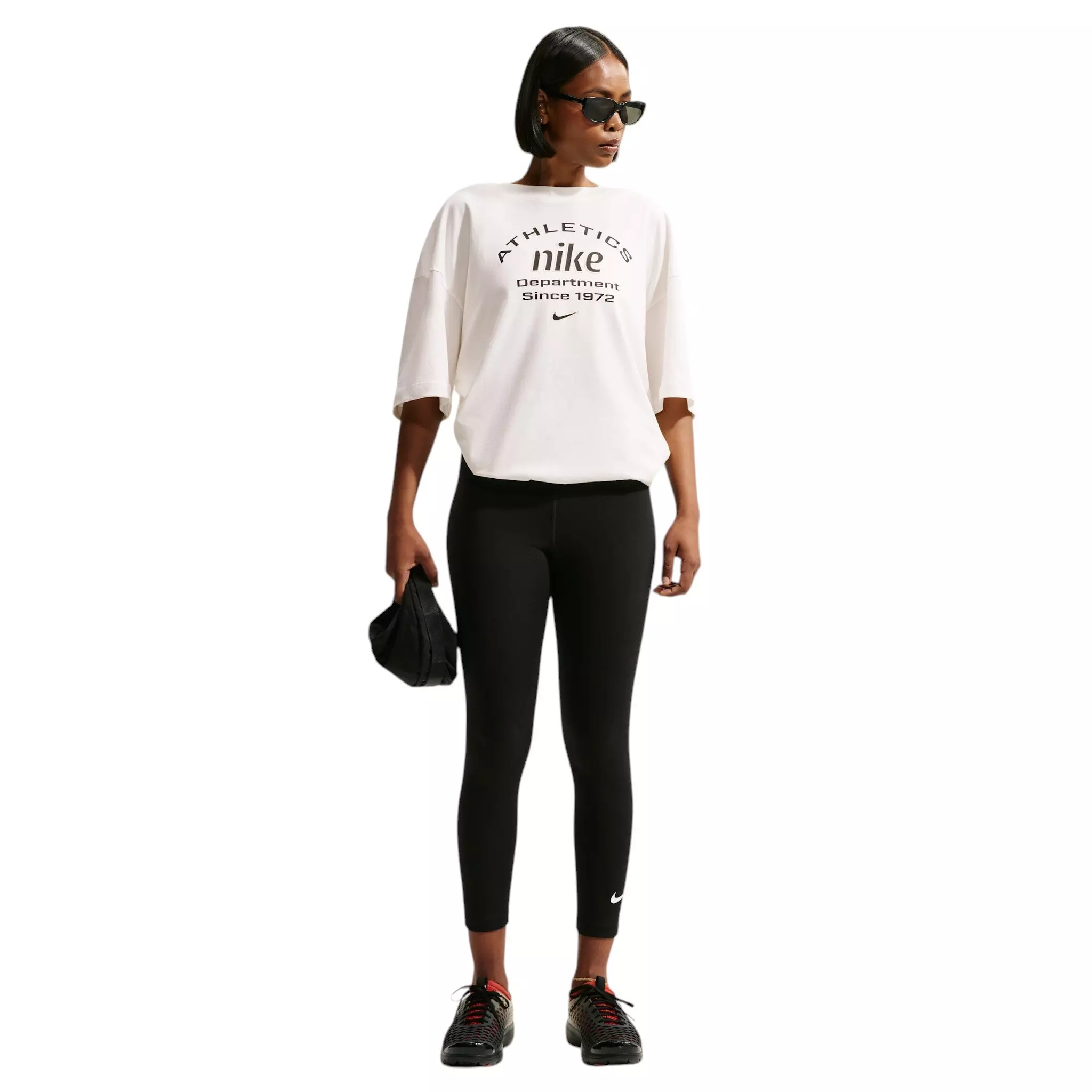 Nike Women's Sportswear Classic High-Waisted 7/8/ Leggings - Black - BLACK