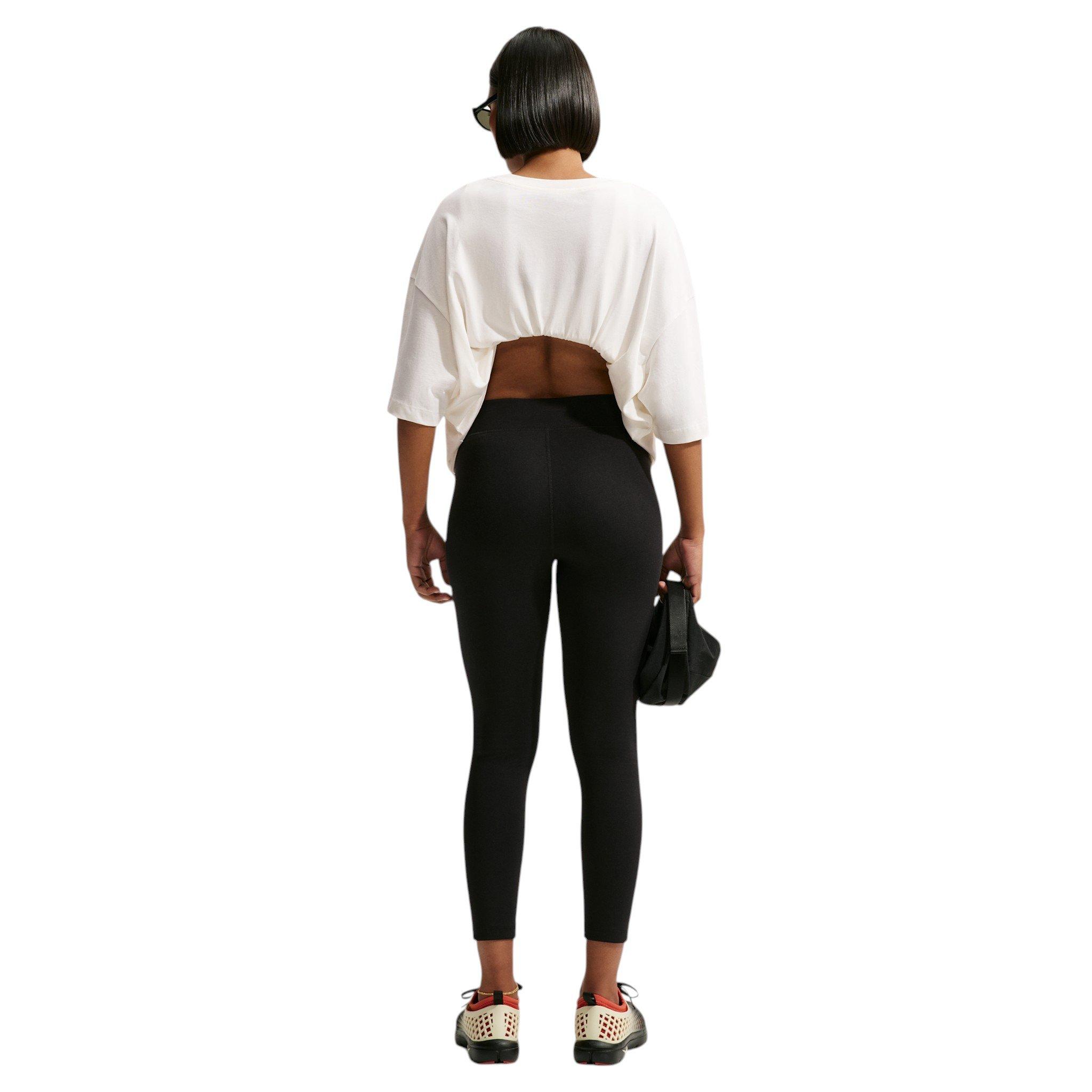Nike Women's Sportswear Classic High-Waisted 7/8/ Leggings - Black - BLACK
