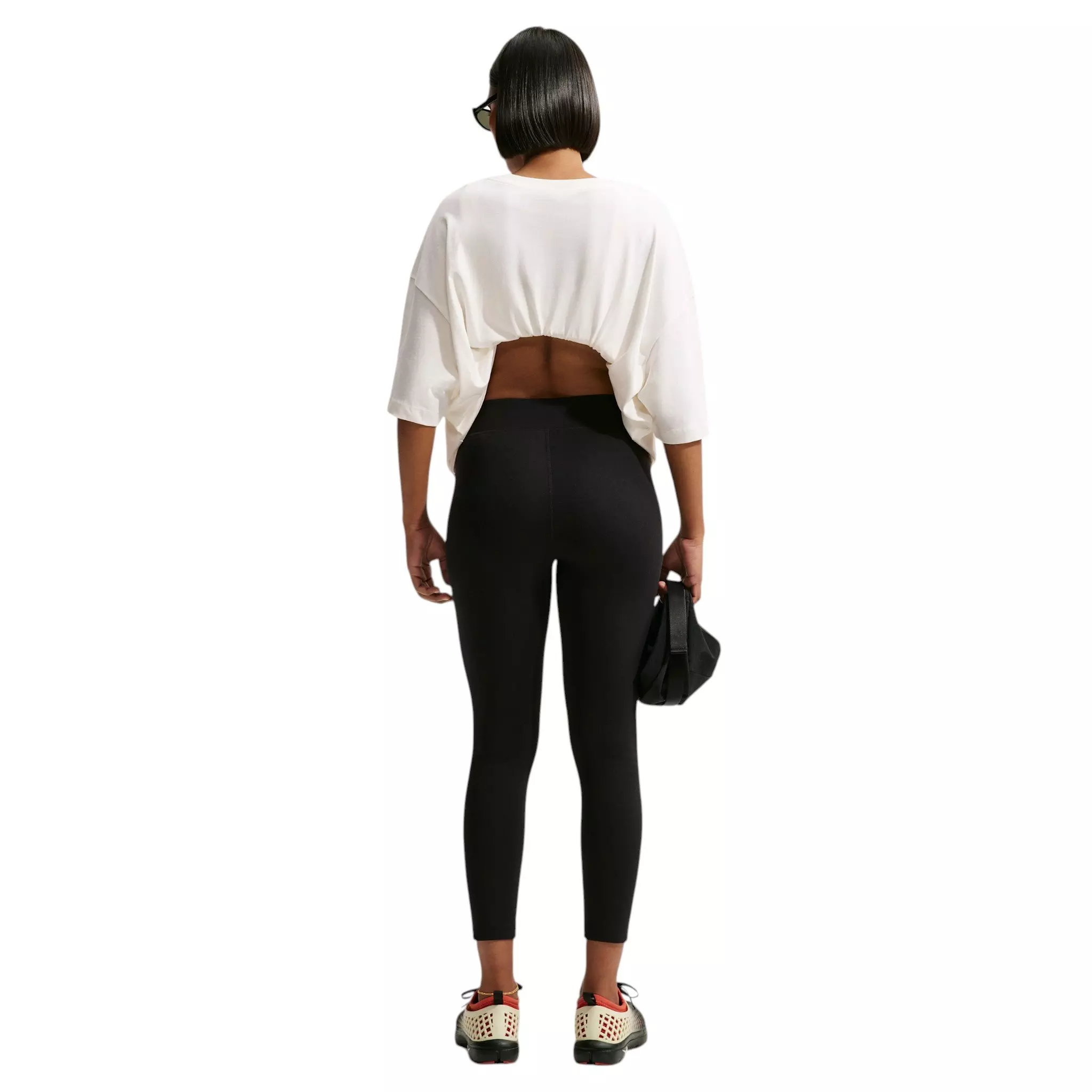 Nike Women's Sportswear Classic High-Waisted 7/8/ Leggings - Black - BLACK