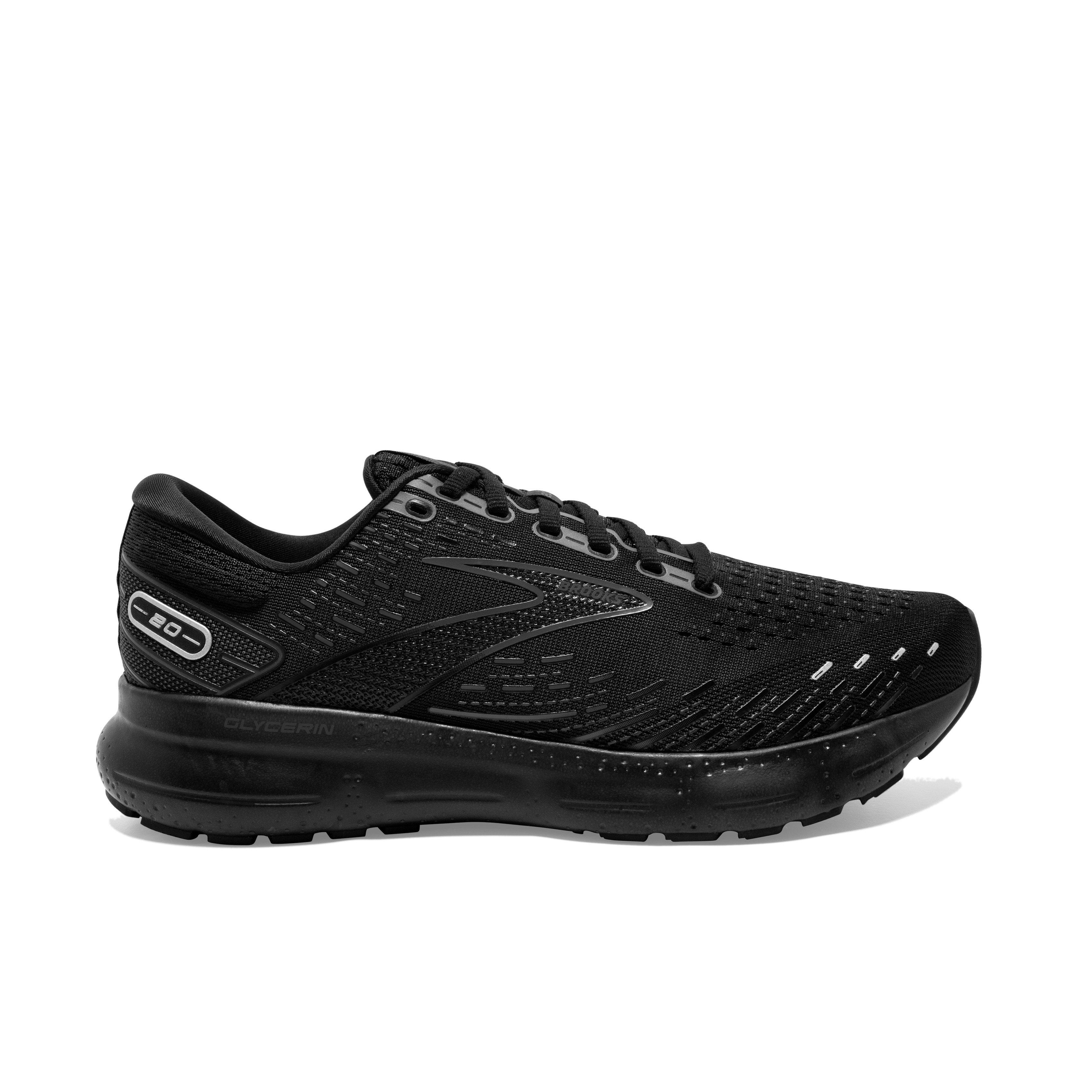 Brooks Glycerin 20 "Black/Black/Ebony" Men's Running Shoe - BLACK/BLACK/EBONY Thumbnail View 1