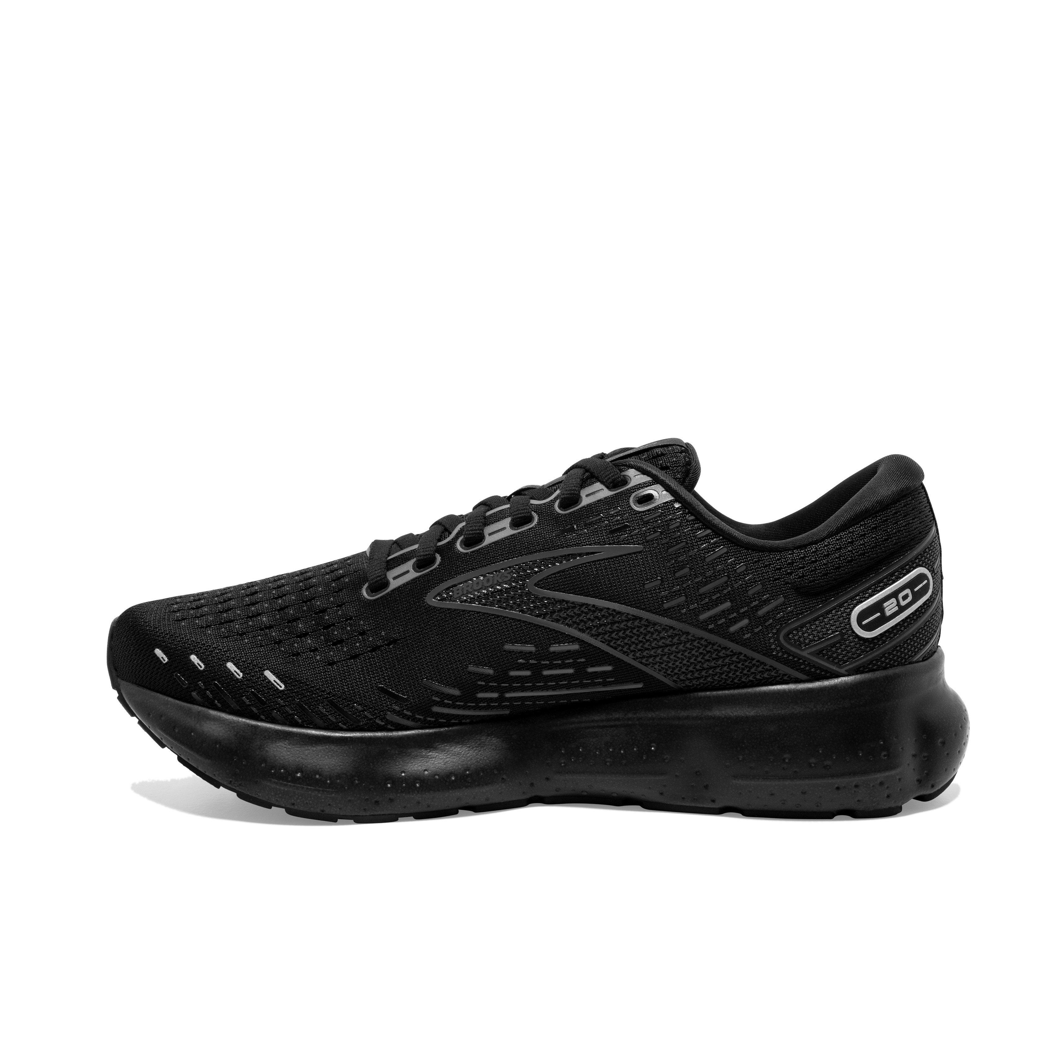 Brooks Glycerin 20 "Black/Black/Ebony" Men's Running Shoe - BLACK/BLACK/EBONY Thumbnail View 2