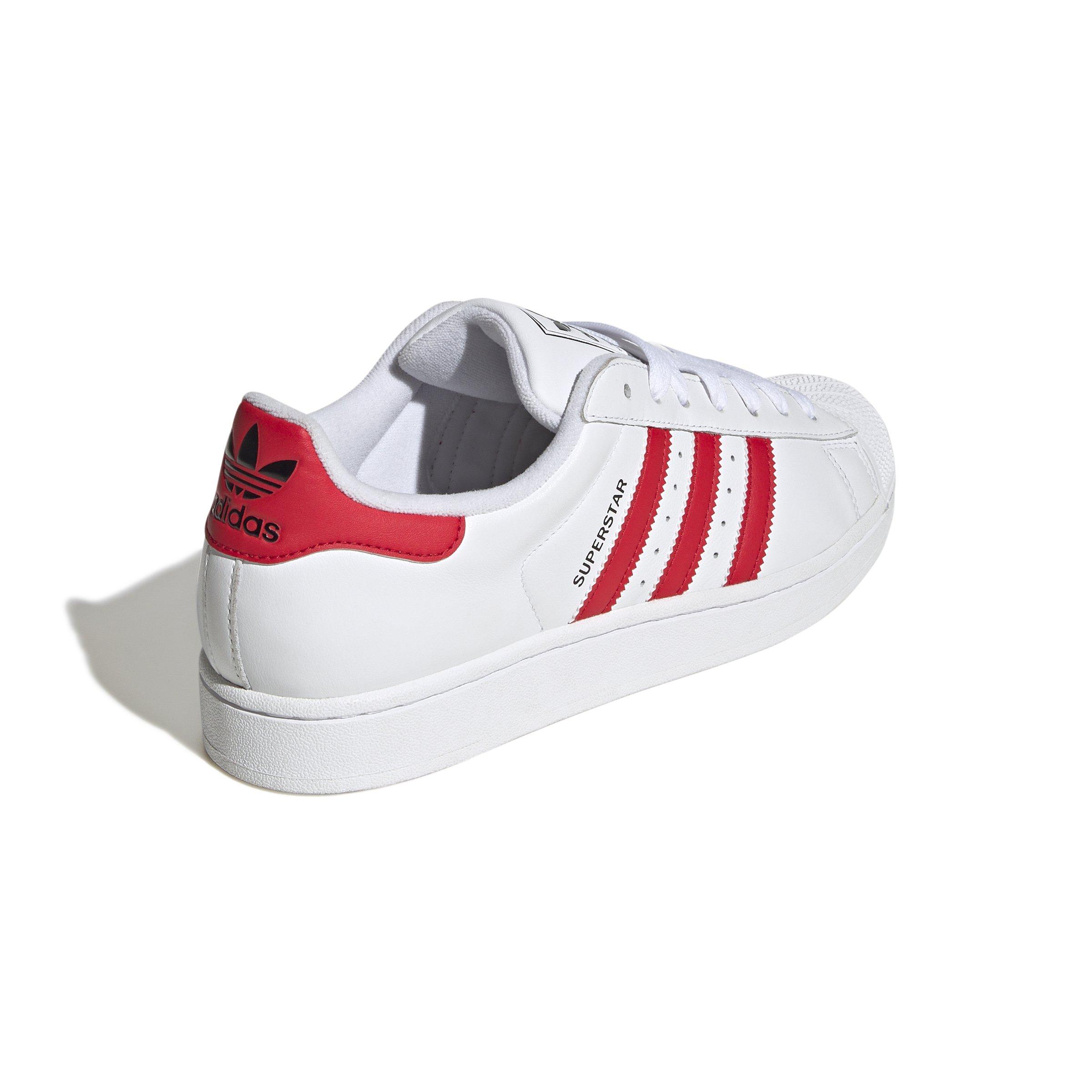 adidas Originals Superstar II "Ftwr White/Better Scarlet/Core Black" Unisex Shoe - WHITE Thumbnail View 4