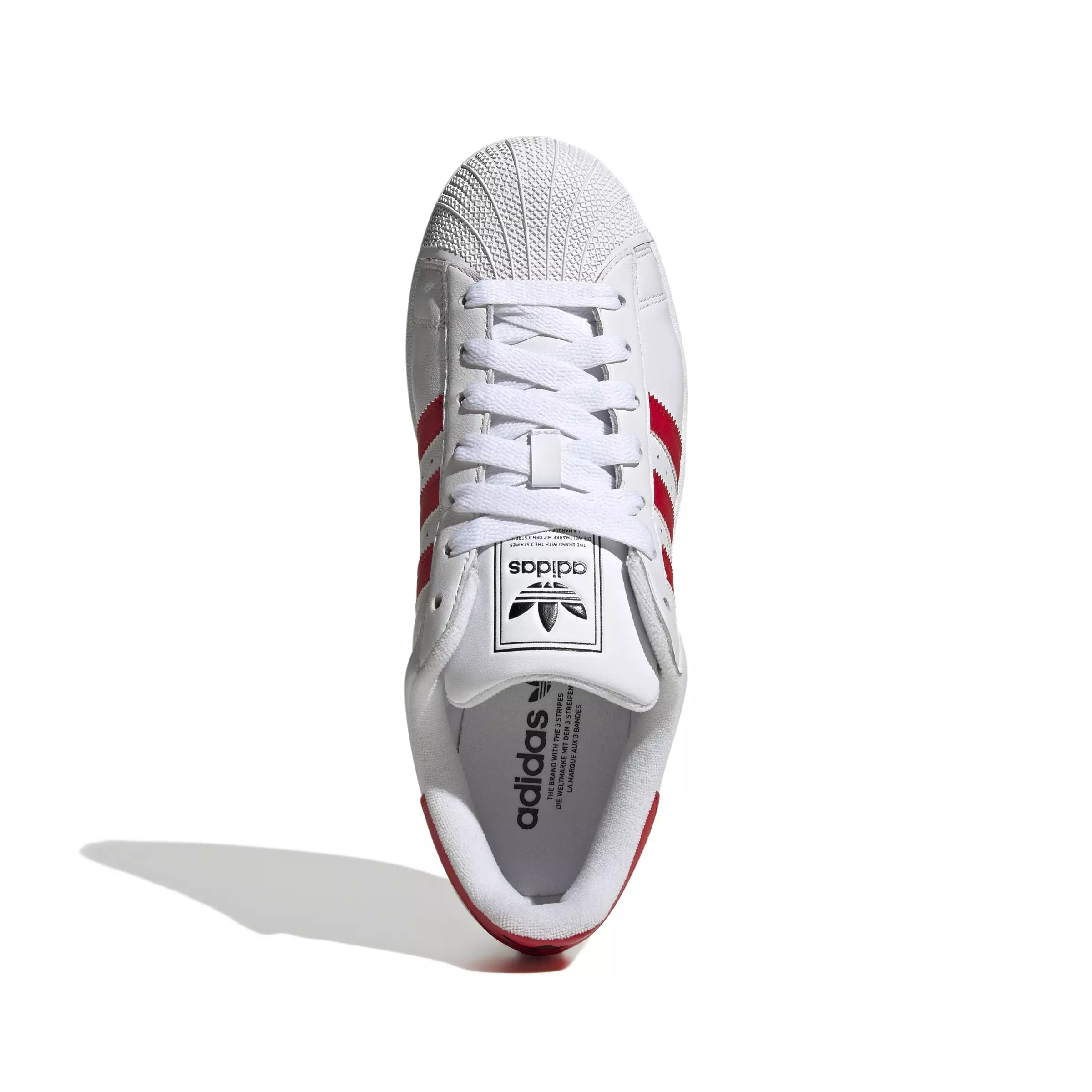 adidas Originals Superstar II "Ftwr White/Better Scarlet/Core Black" Unisex Shoe - WHITE
