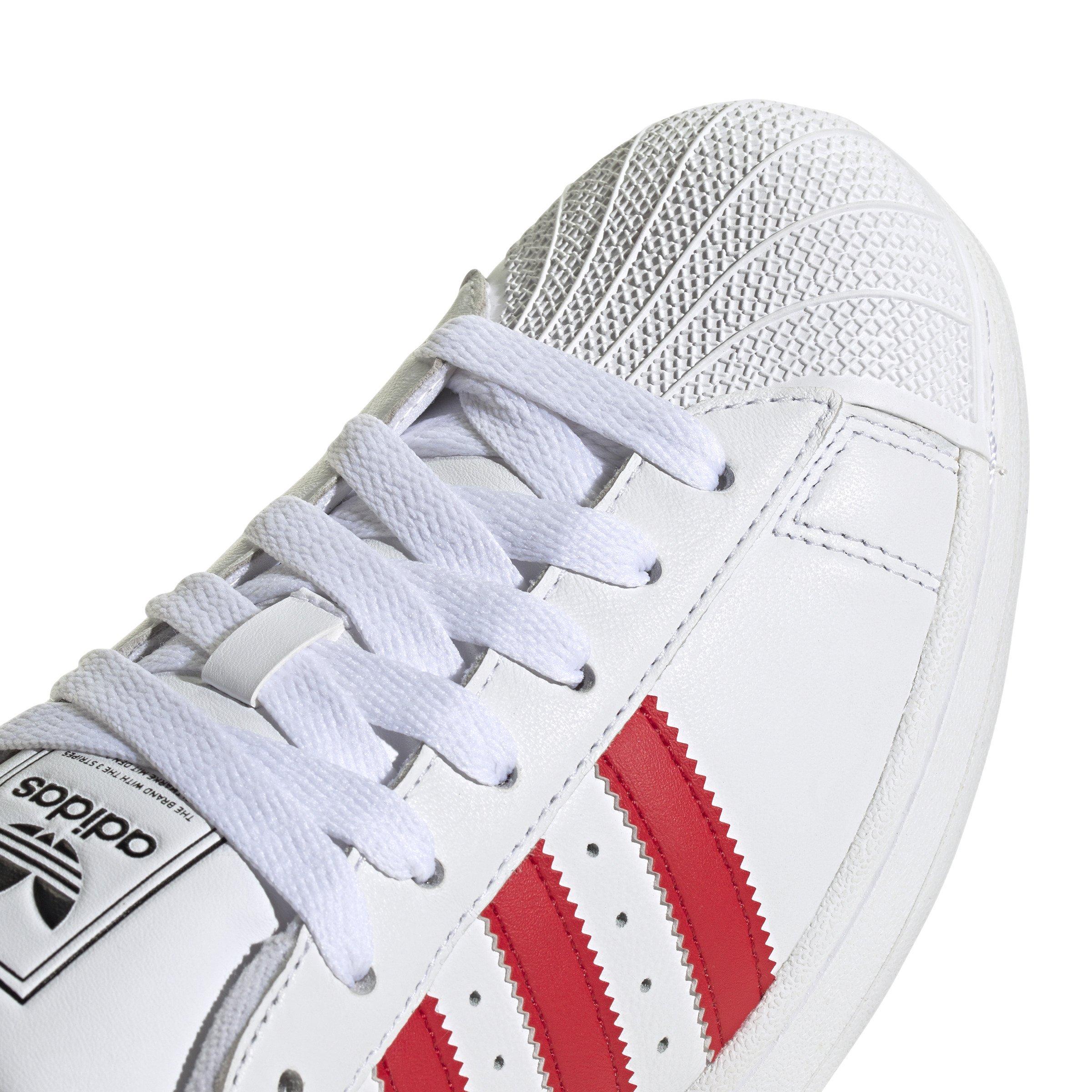 adidas Originals Superstar II "Ftwr White/Better Scarlet/Core Black" Unisex Shoe - WHITE Thumbnail View 7