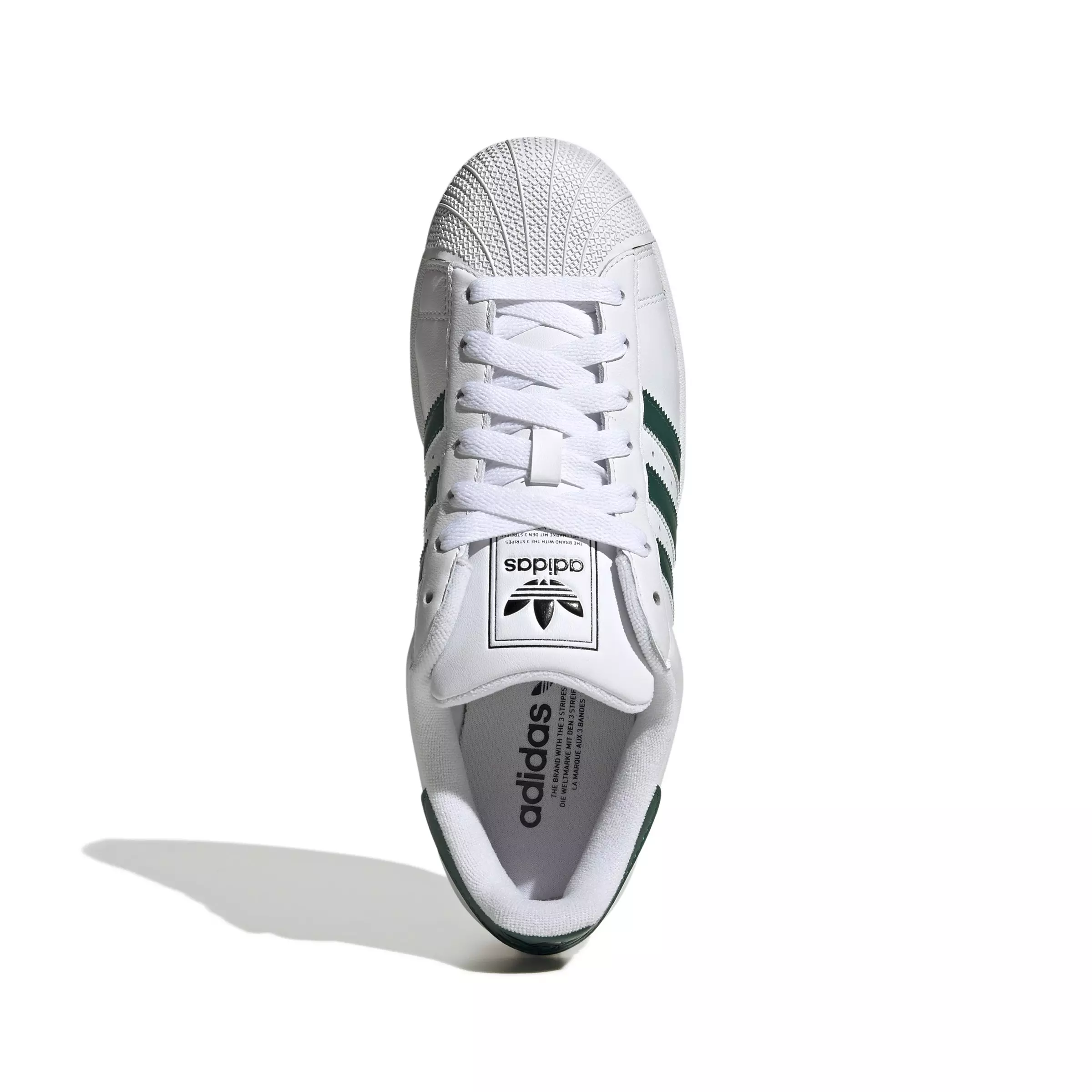 adidas Originals Superstar II "Ftwr White/Collegiate Green/Core Black" Unisex Shoe - WHITE
