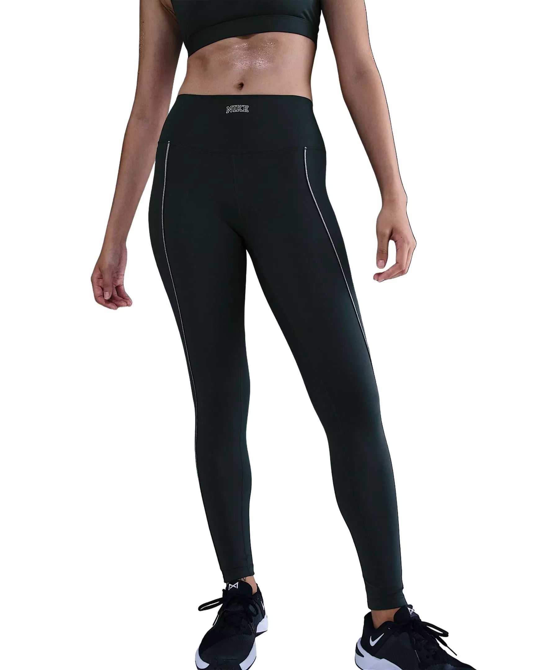 Nike Women's One High-Waisted Full-Length Leggings - Green - GREEN