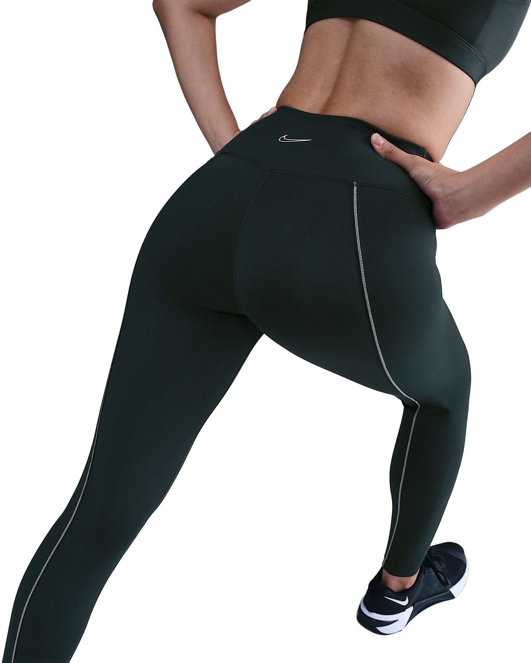 Nike Women's One High-Waisted Full-Length Leggings -Green - GREEN Thumbnail View 2