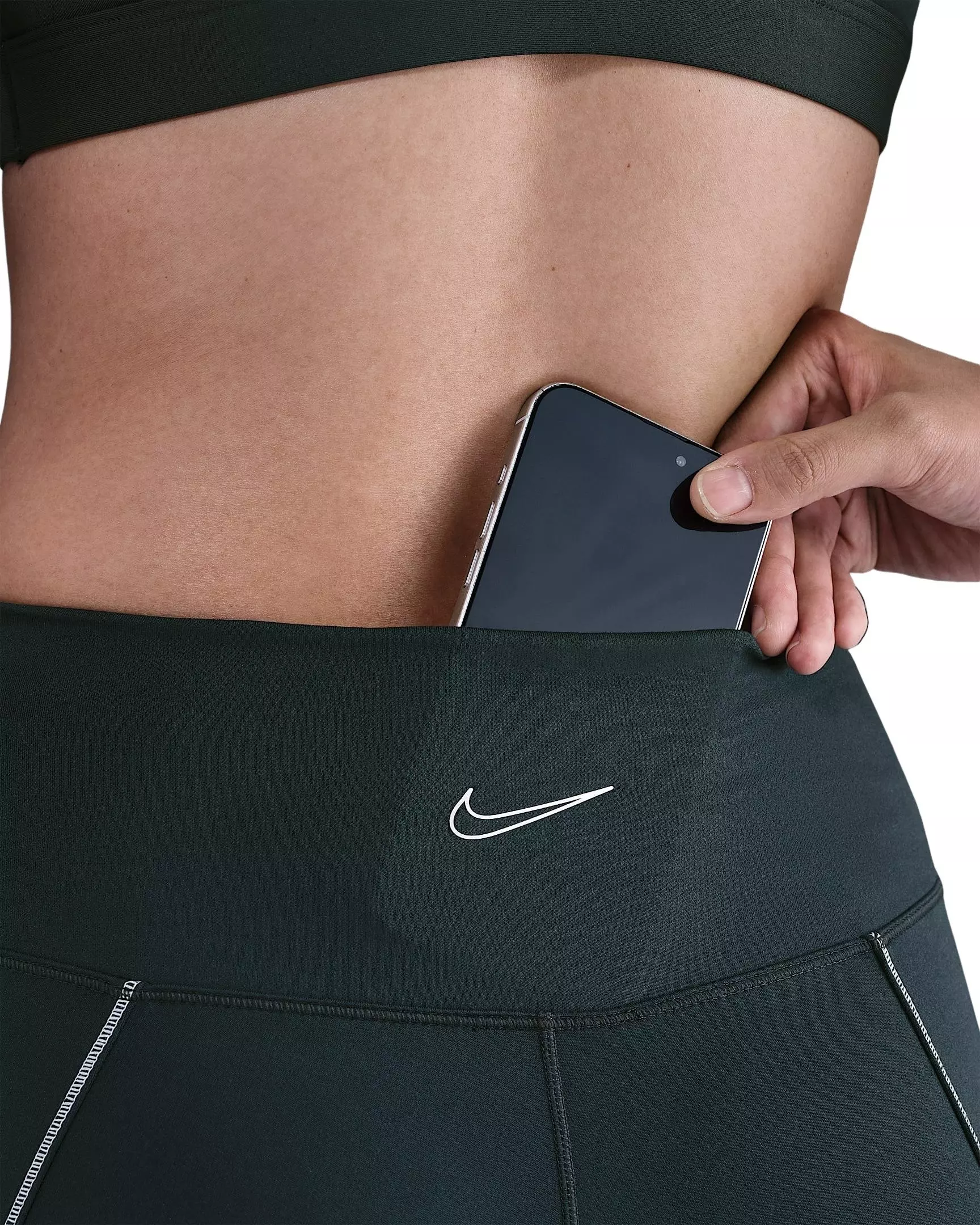 Nike Women's One High-Waisted Full-Length Leggings -Green - GREEN