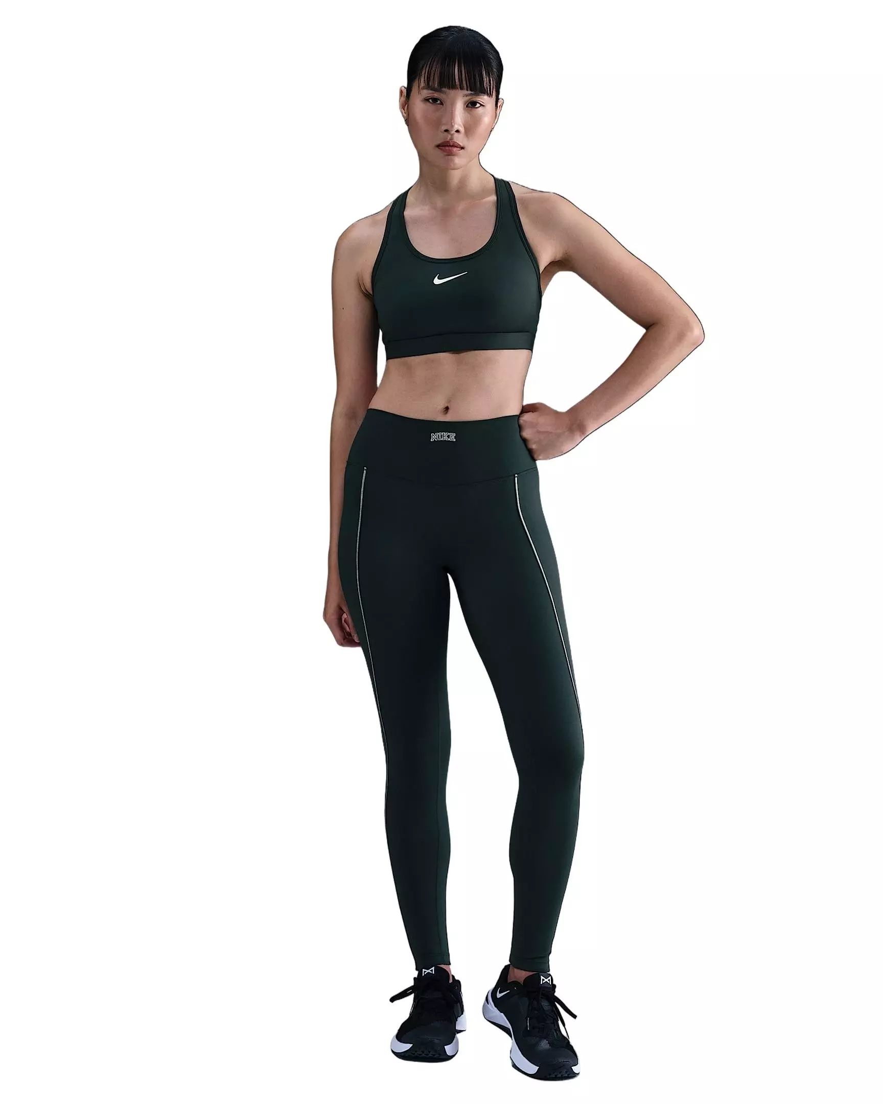 Nike Women's One High-Waisted Full-Length Leggings - Green - GREEN