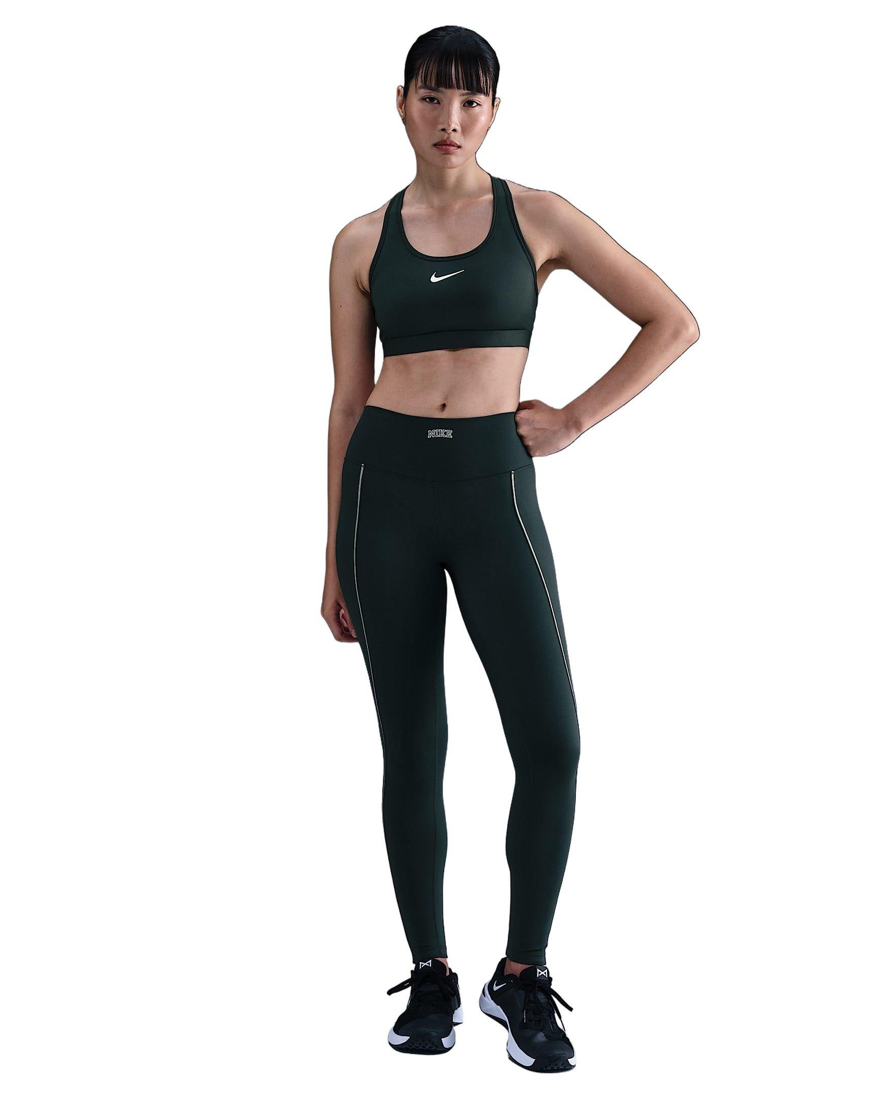 Nike Women's One High-Waisted Full-Length Leggings -Green - GREEN Thumbnail View 5