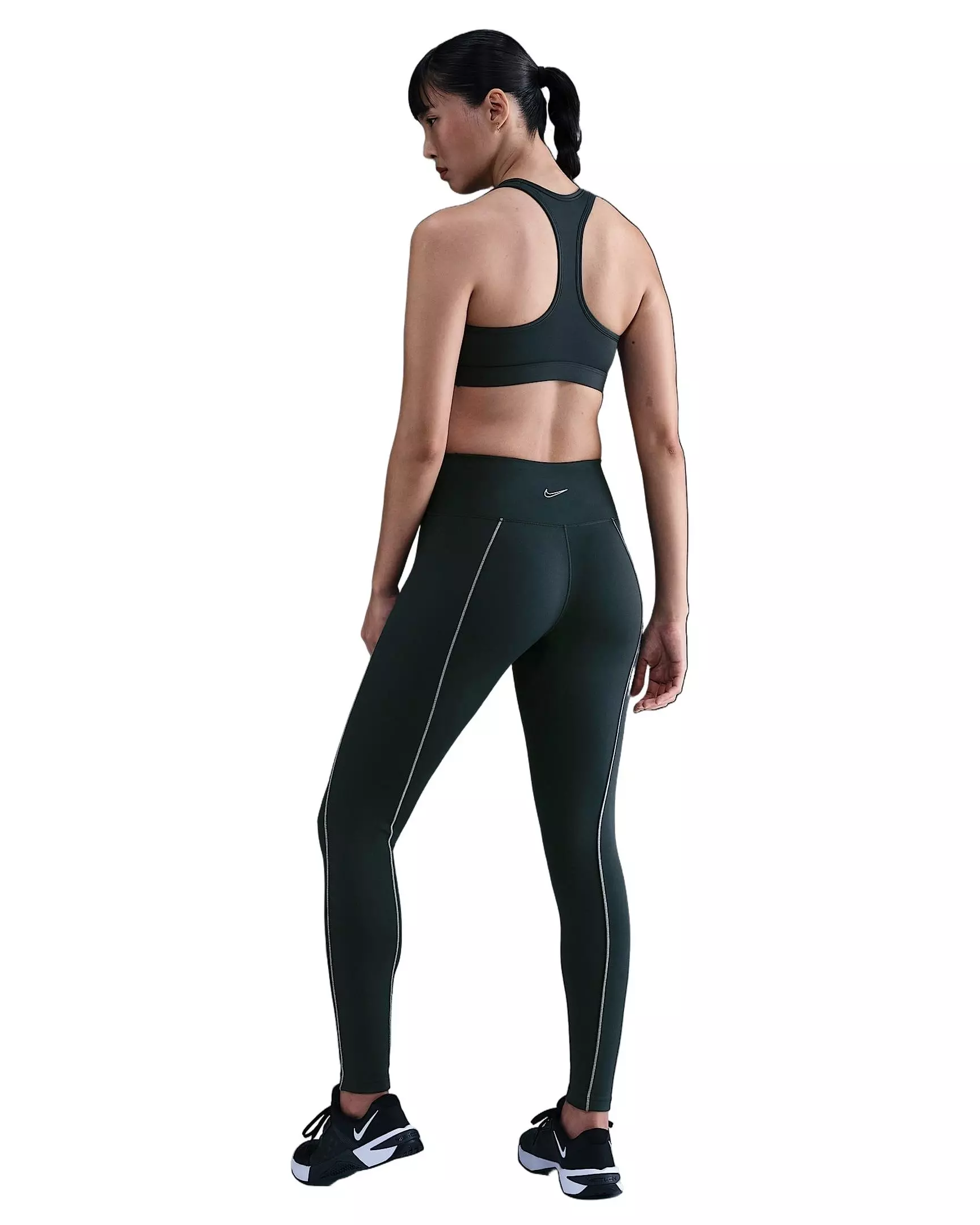 Nike Women's One High-Waisted Full-Length Leggings -Green - GREEN