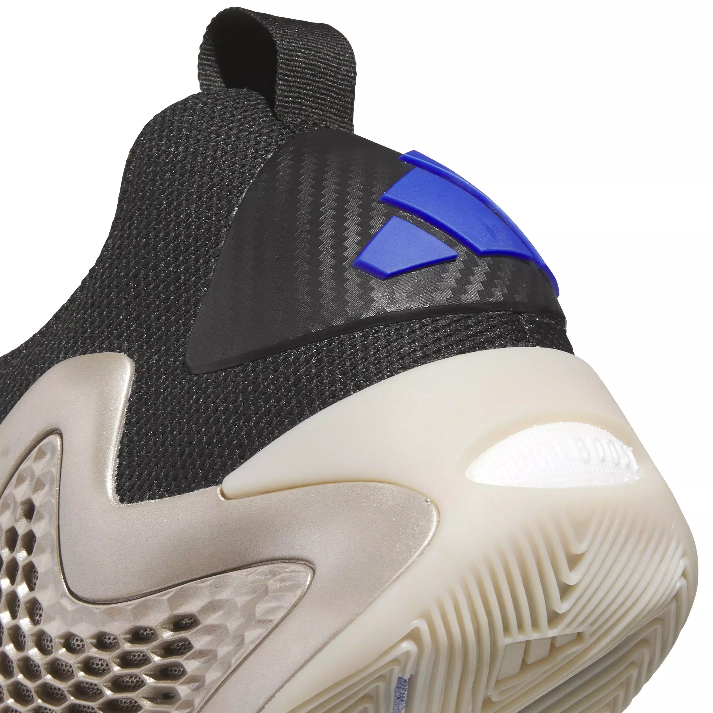 adidas Anthony Edwards 1 Low "Champagne Metallic/Core Black/Lucid Blue" Unisex Basketball Shoe - BEIGE