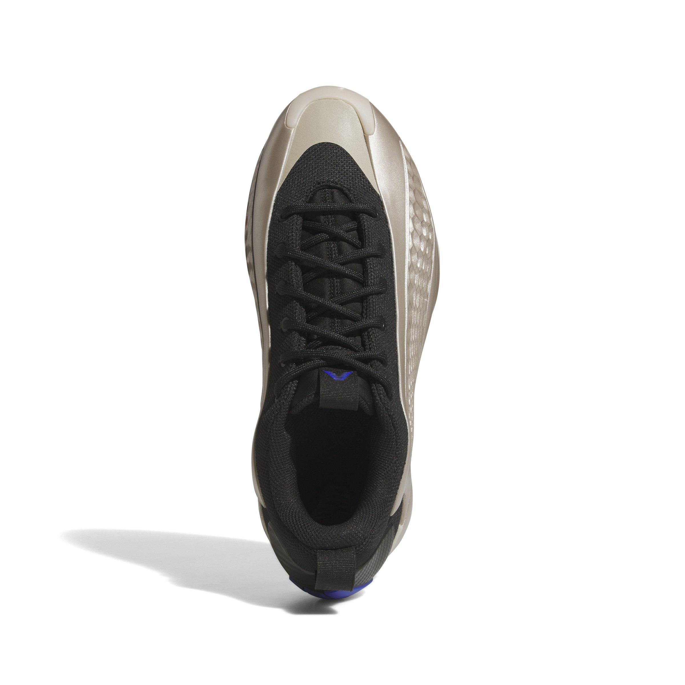 adidas Anthony Edwards 1 Low "Champagne Metallic/Core Black/Lucid Blue" Unisex Basketball Shoe - BEIGE Thumbnail View 7