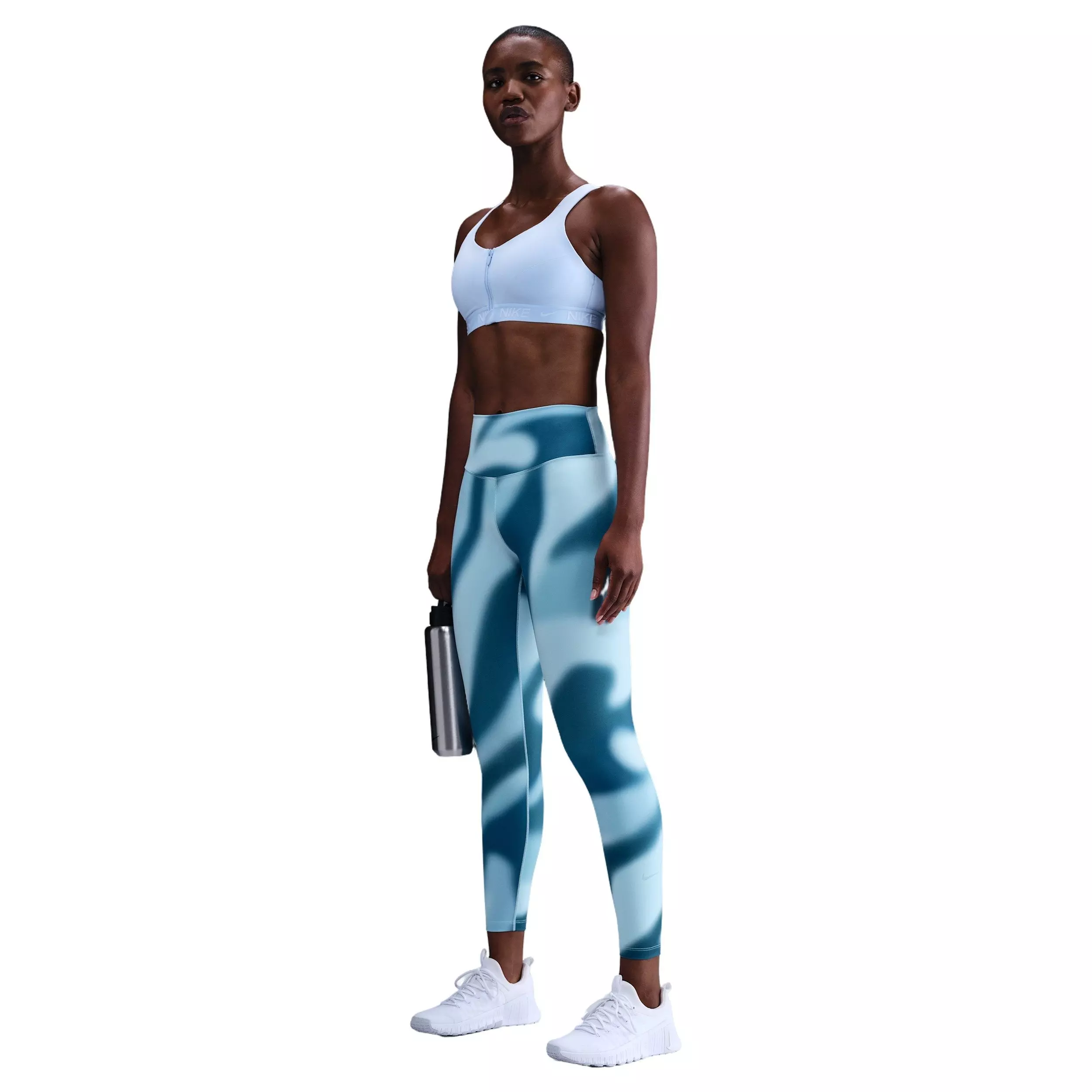 Nike Women's One Dri-FIT High-Waisted 7/8 Leggings - Lt Blue - LT BLUE
