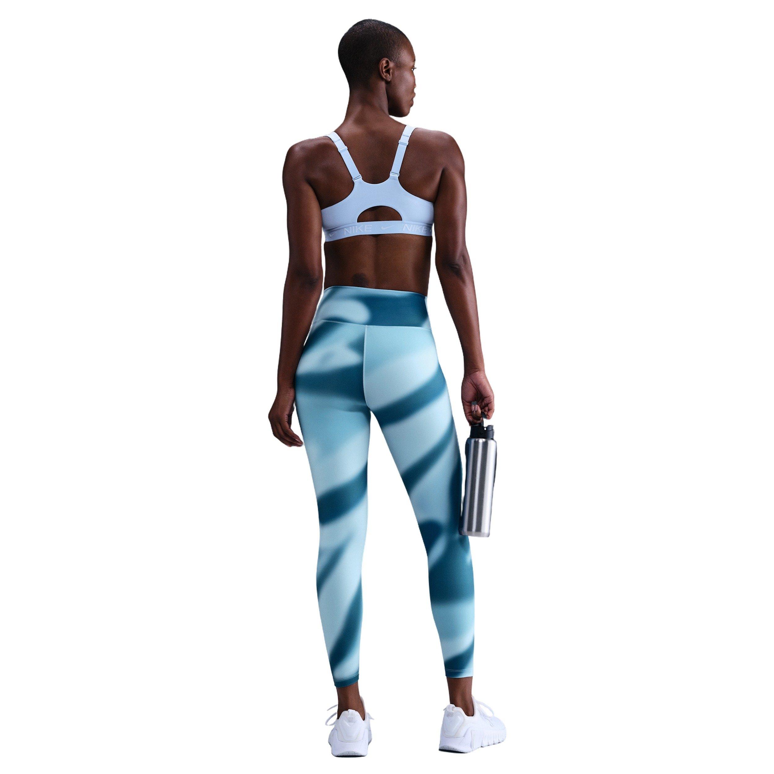 Nike Women's One Dri-FIT High-Waisted 7/8 Leggings - Lt Blue - LT BLUE Thumbnail View 4