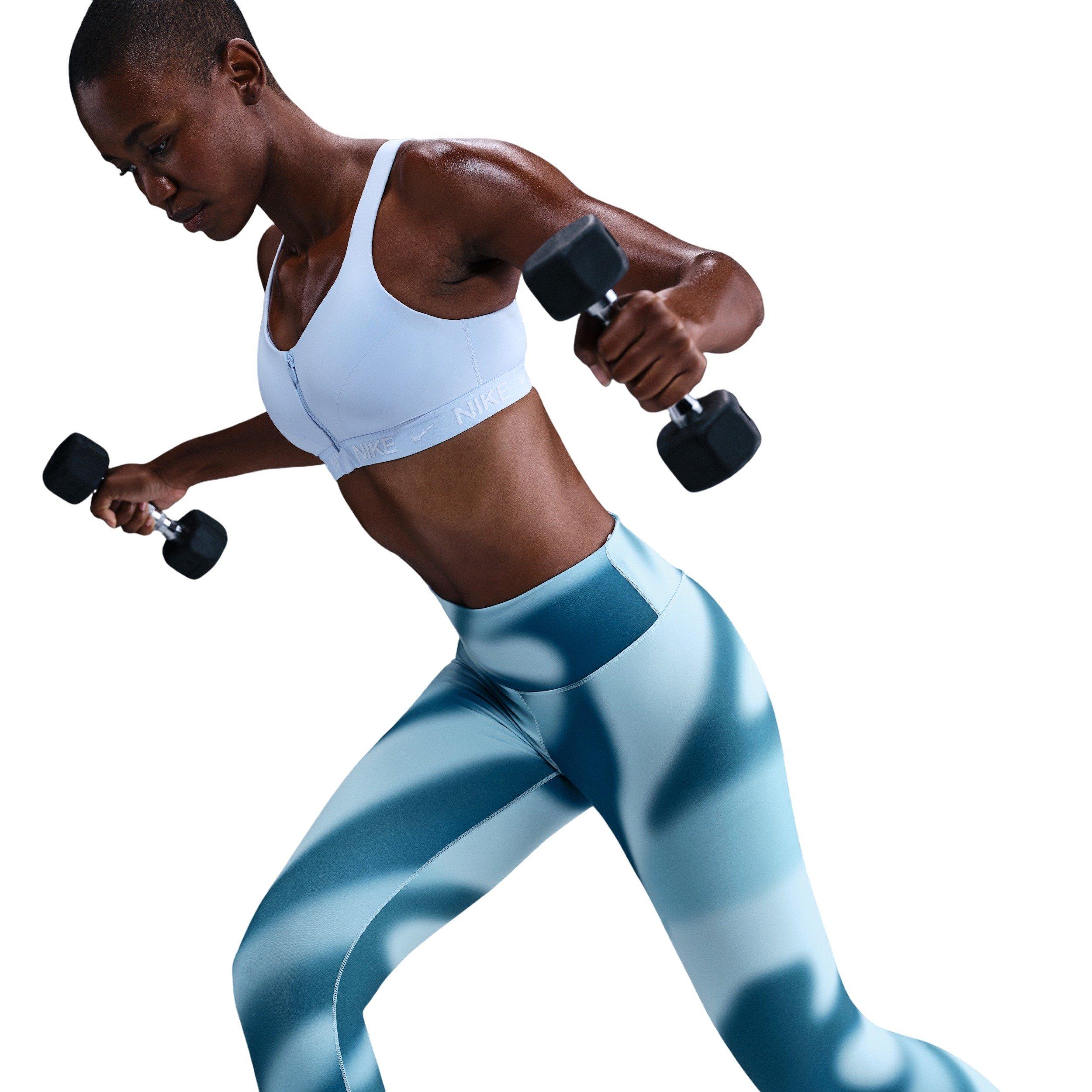 Nike Women's One Dri-FIT High-Waisted 7/8 Leggings - Lt Blue - LT BLUE Thumbnail View 5