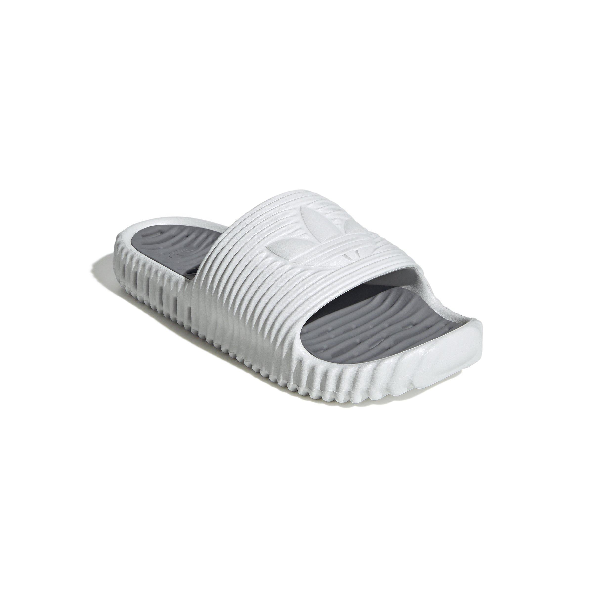 adidas Originals Adilette 25 "Crystal White/Crystal White/Grey Three" Unisex Slide - WHITE Thumbnail View 3