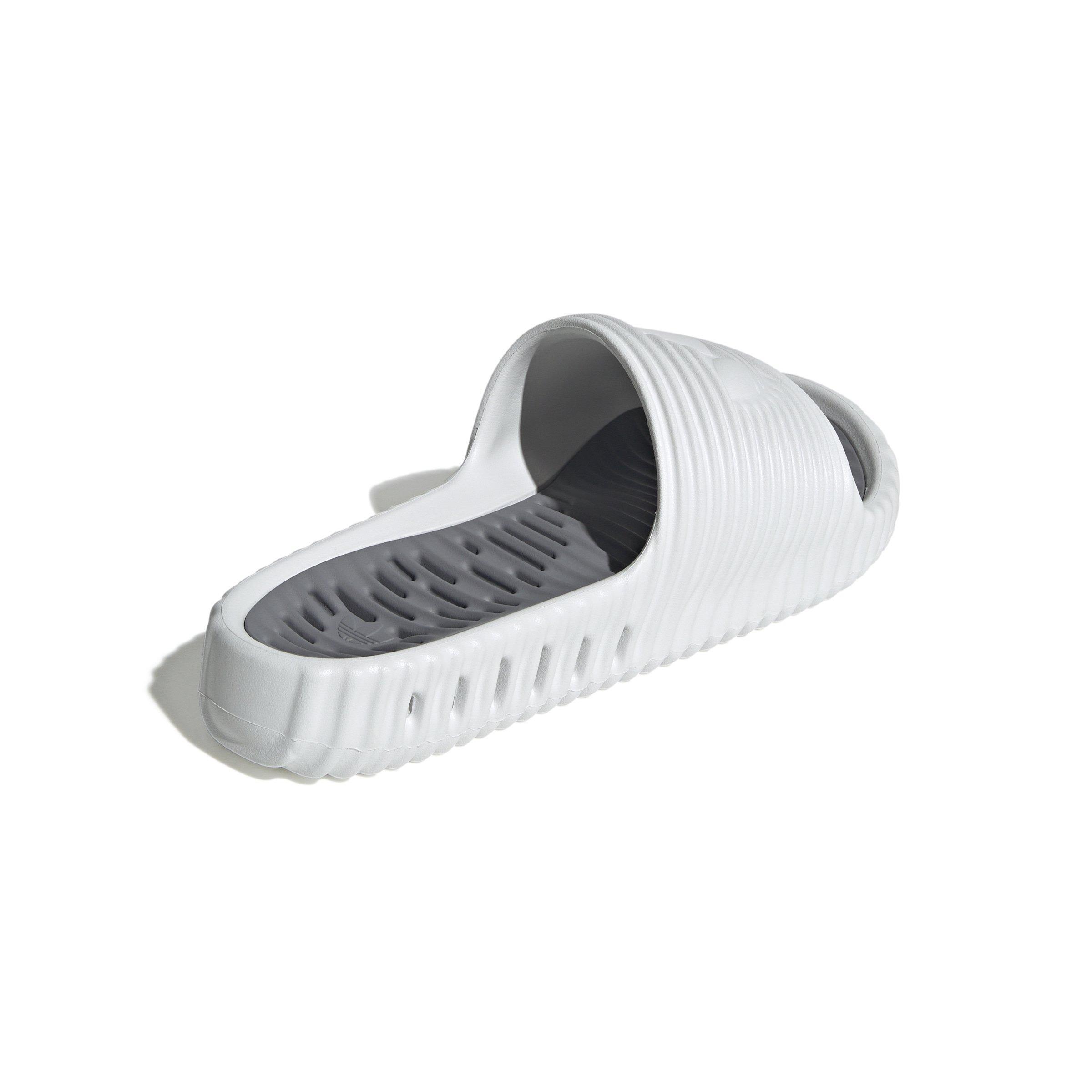 adidas Originals Adilette 25 "Crystal White/Crystal White/Grey Three" Unisex Slide - WHITE Thumbnail View 4