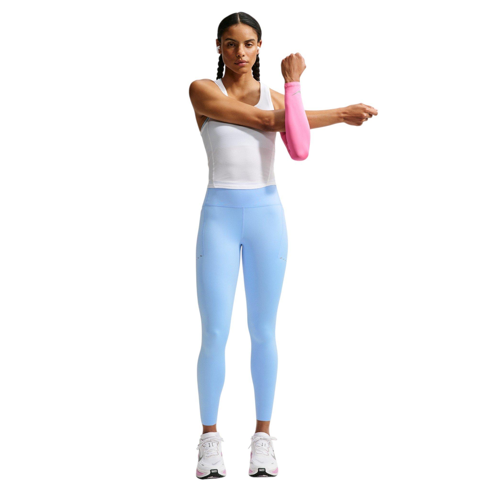 Nike Women's Swift High-Waisted 7/8 Running Leggings with Pockets - Steel Blue - STEEL BLUE