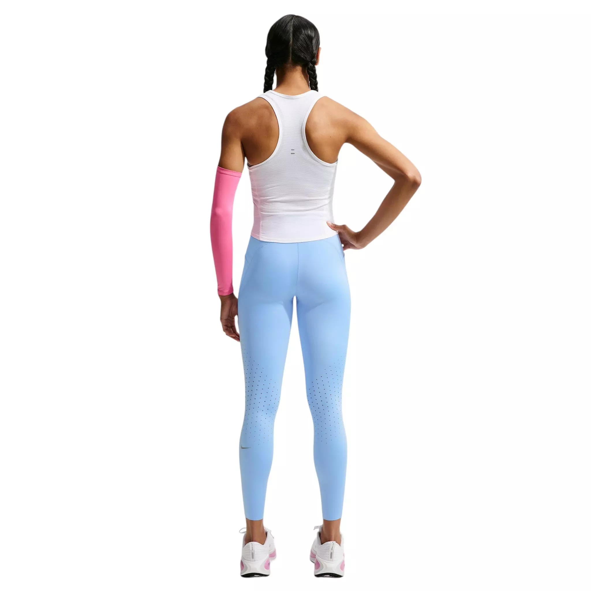 Nike Women's Swift High-Waisted 7/8 Running Leggings with Pockets - Steel Blue - STEEL BLUE