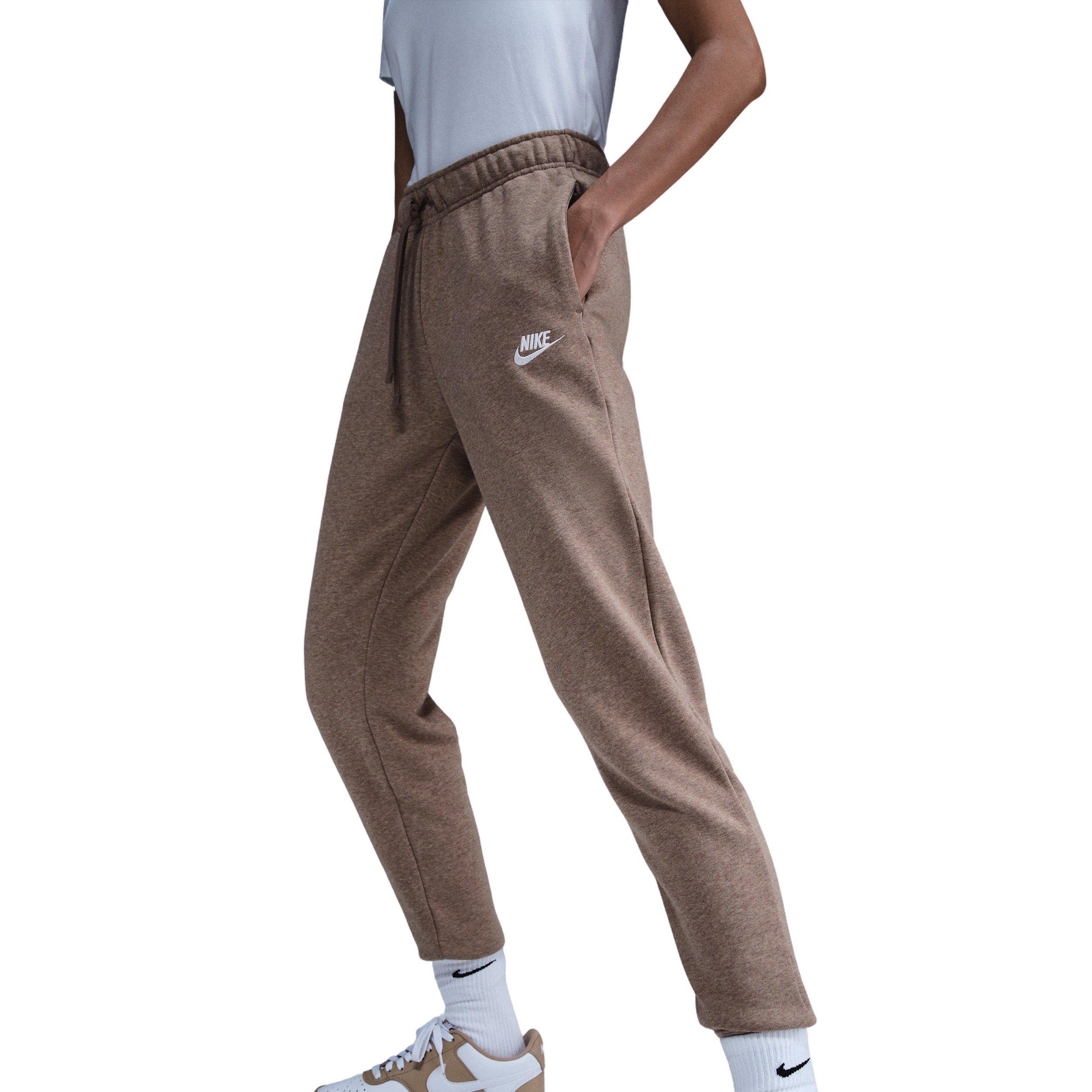 Nike Women's Sportswear Club Fleece Mid-Rise Joggers - Brown - BROWN Thumbnail View 1