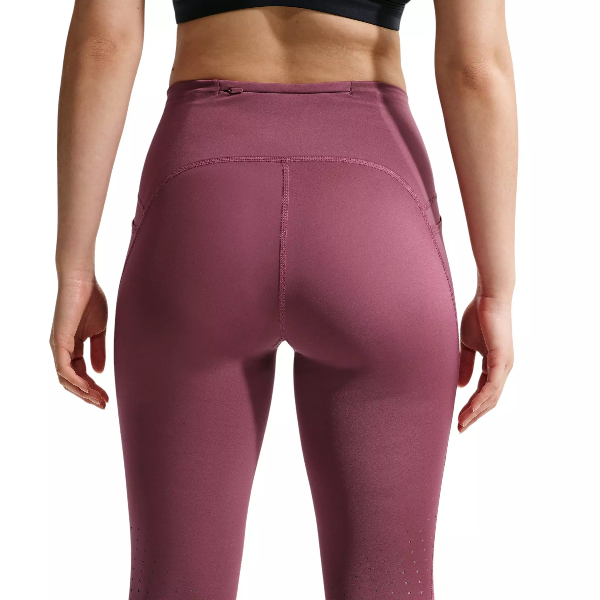 Nike Women's Swift High-Waisted 7/8 Running Leggings with Pockets - Pink Smoke - PINK SMOKE
