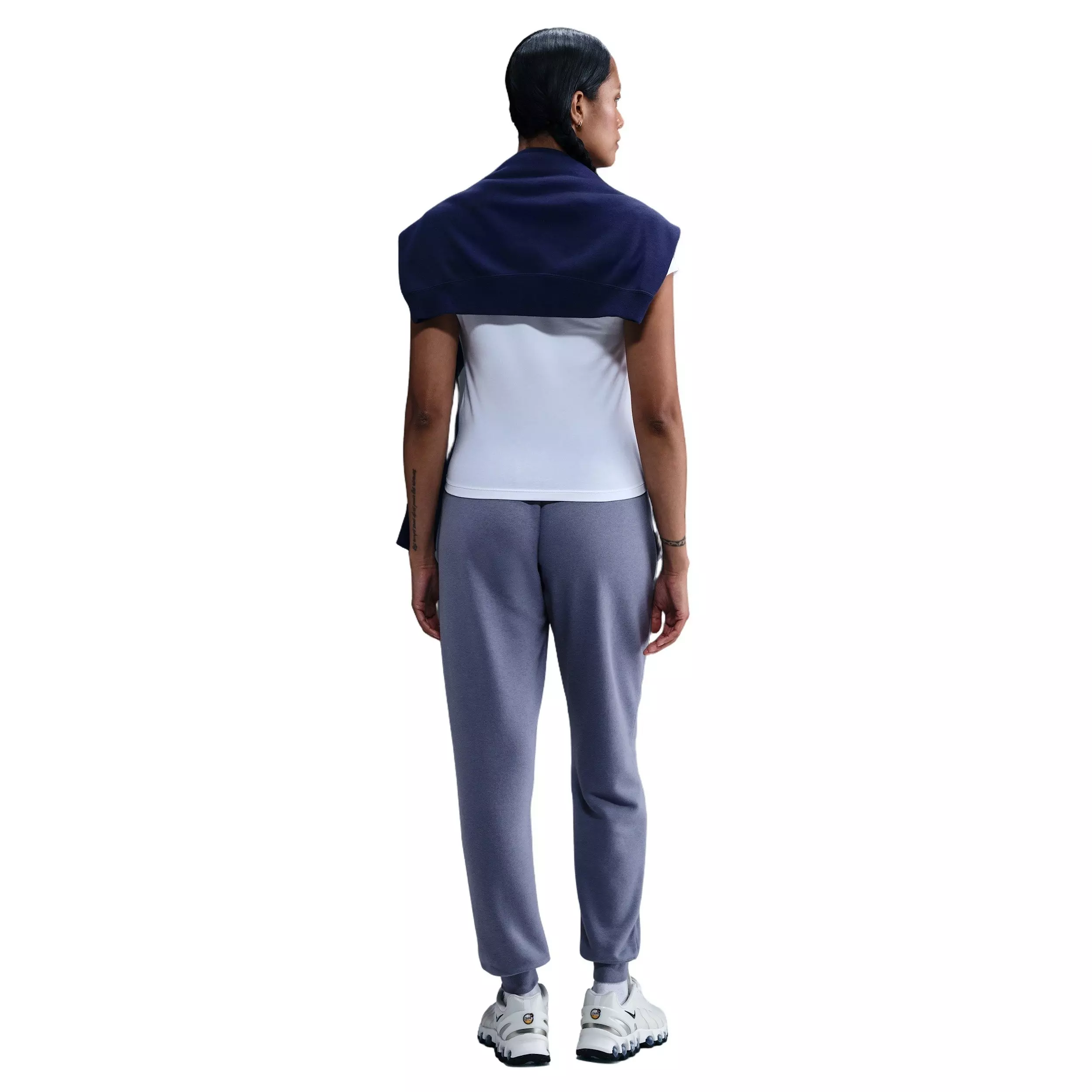 Nike Women's Sportswear Club Fleece Mid-Rise Joggers - Blue - BLUE