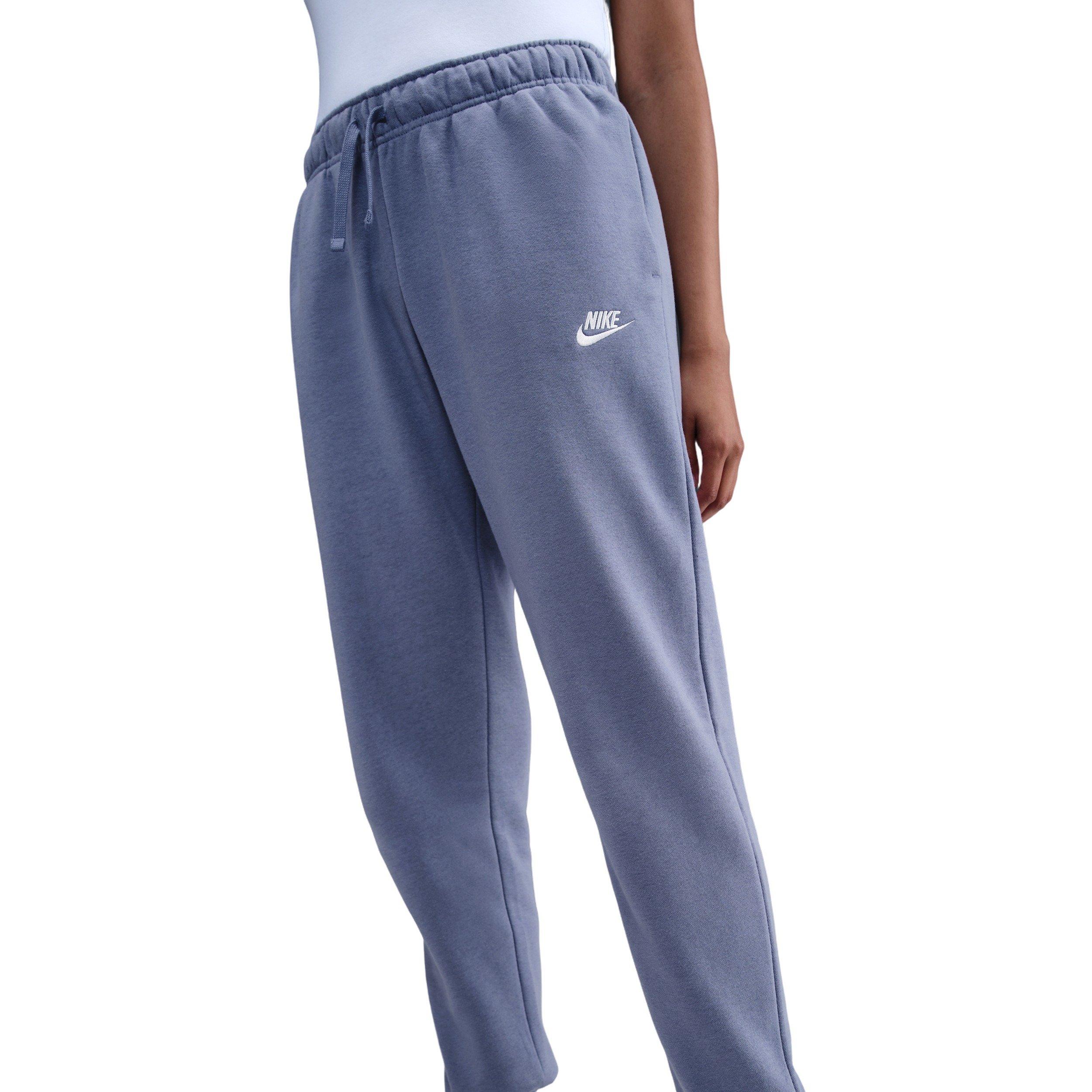 Nike Women's Sportswear Club Fleece Mid-Rise Joggers - Blue - BLUE Thumbnail View 3