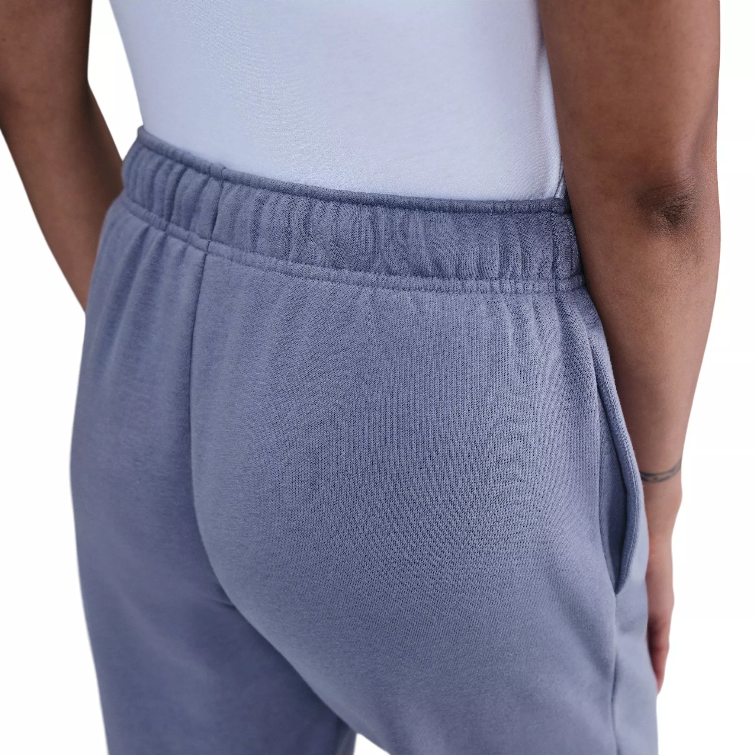 Nike Women's Sportswear Club Fleece Mid-Rise Joggers - Blue - BLUE