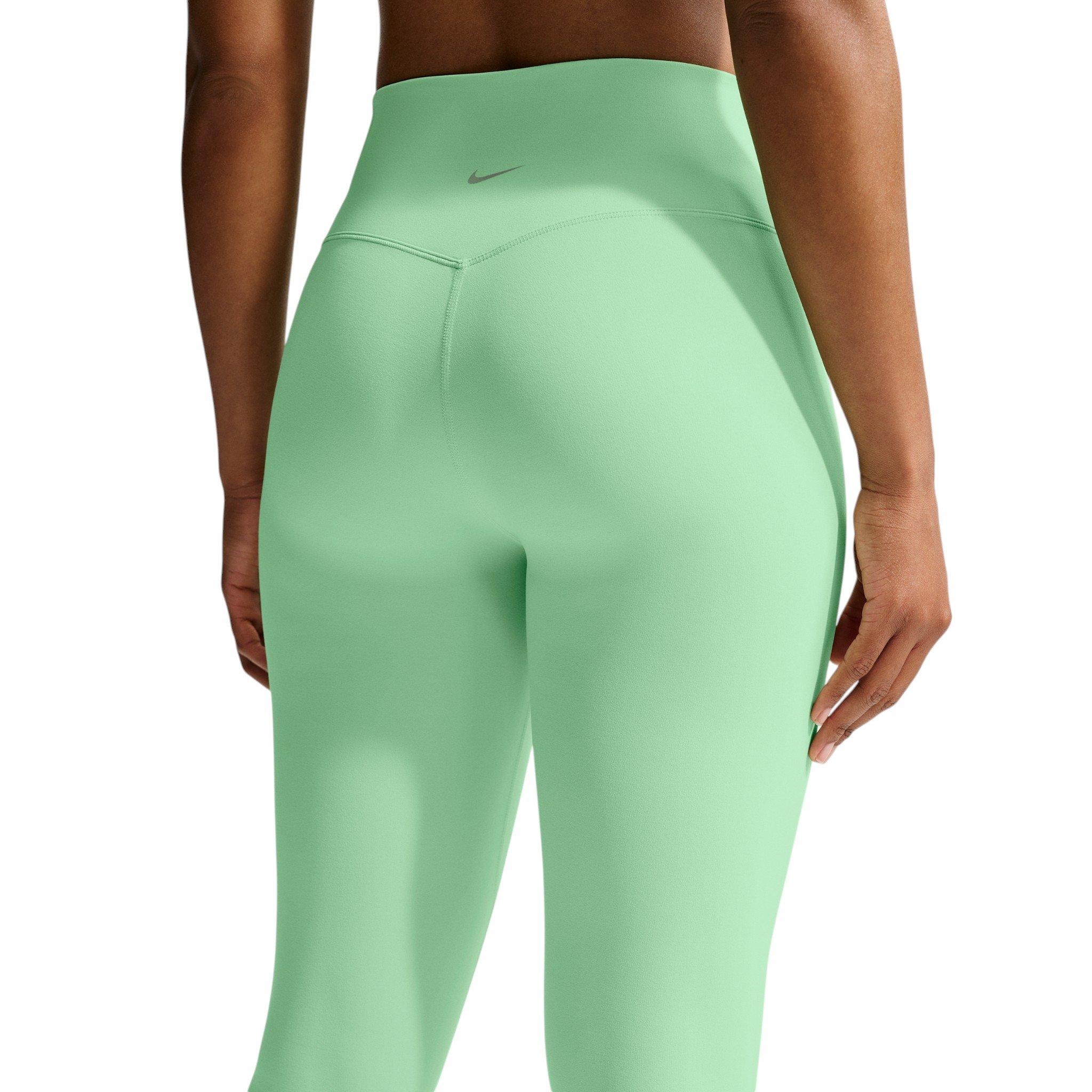 Nike Women's Zenvy High-Waisted 7/8 leggings with No Front Seam - Green - GREEN