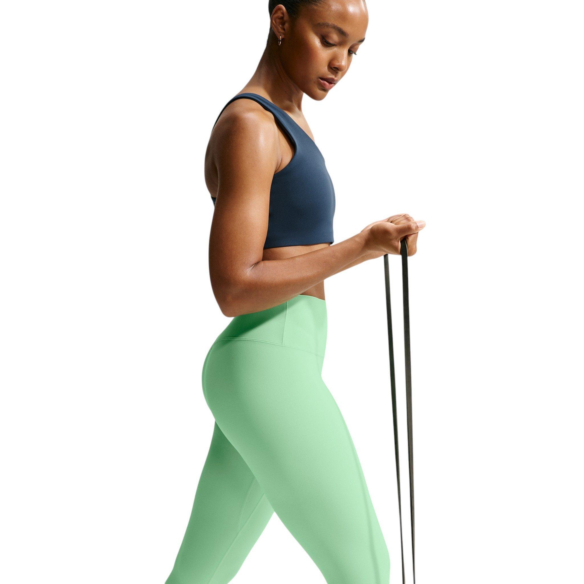 Nike Women's Zenvy High-Waisted 7/8 leggings with No Front Seam - Green - GREEN