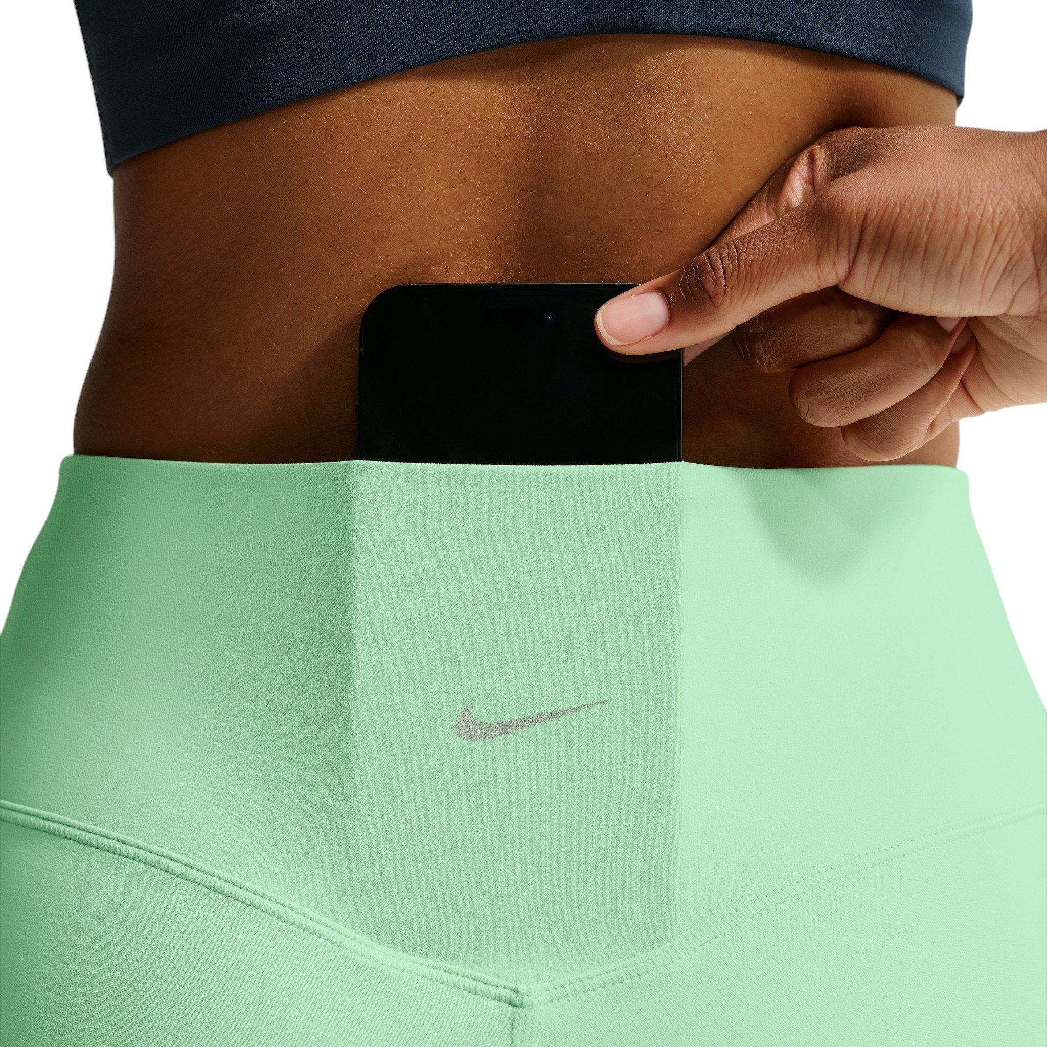 Nike Women's Zenvy High-Waisted 7/8 leggings with No Front Seam - Green - GREEN