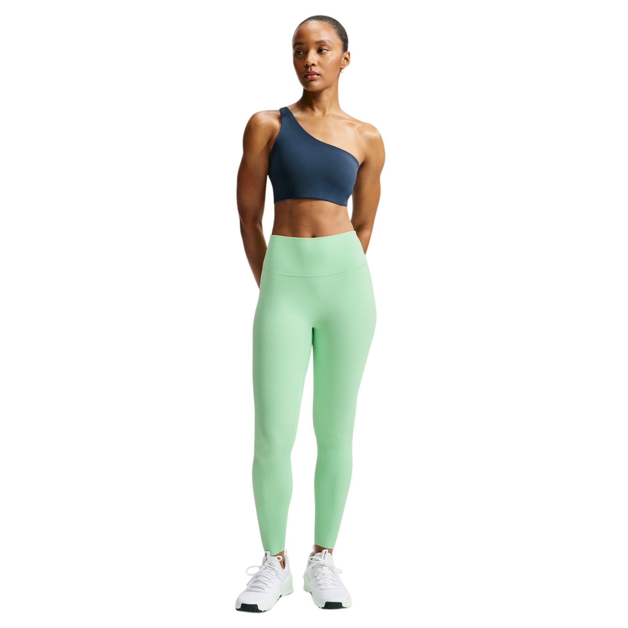 Nike Women's Zenvy High-Waisted 7/8 leggings with No Front Seam - Green - GREEN