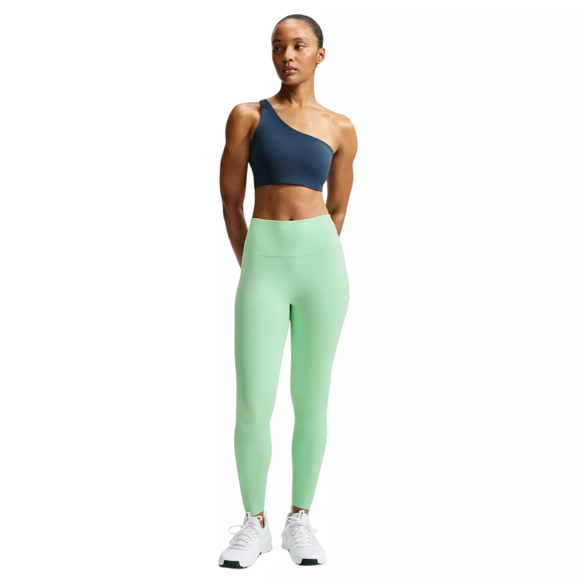 Nike Women's Zenvy High-Waisted 7/8 leggings with No Front Seam - Green - GREEN